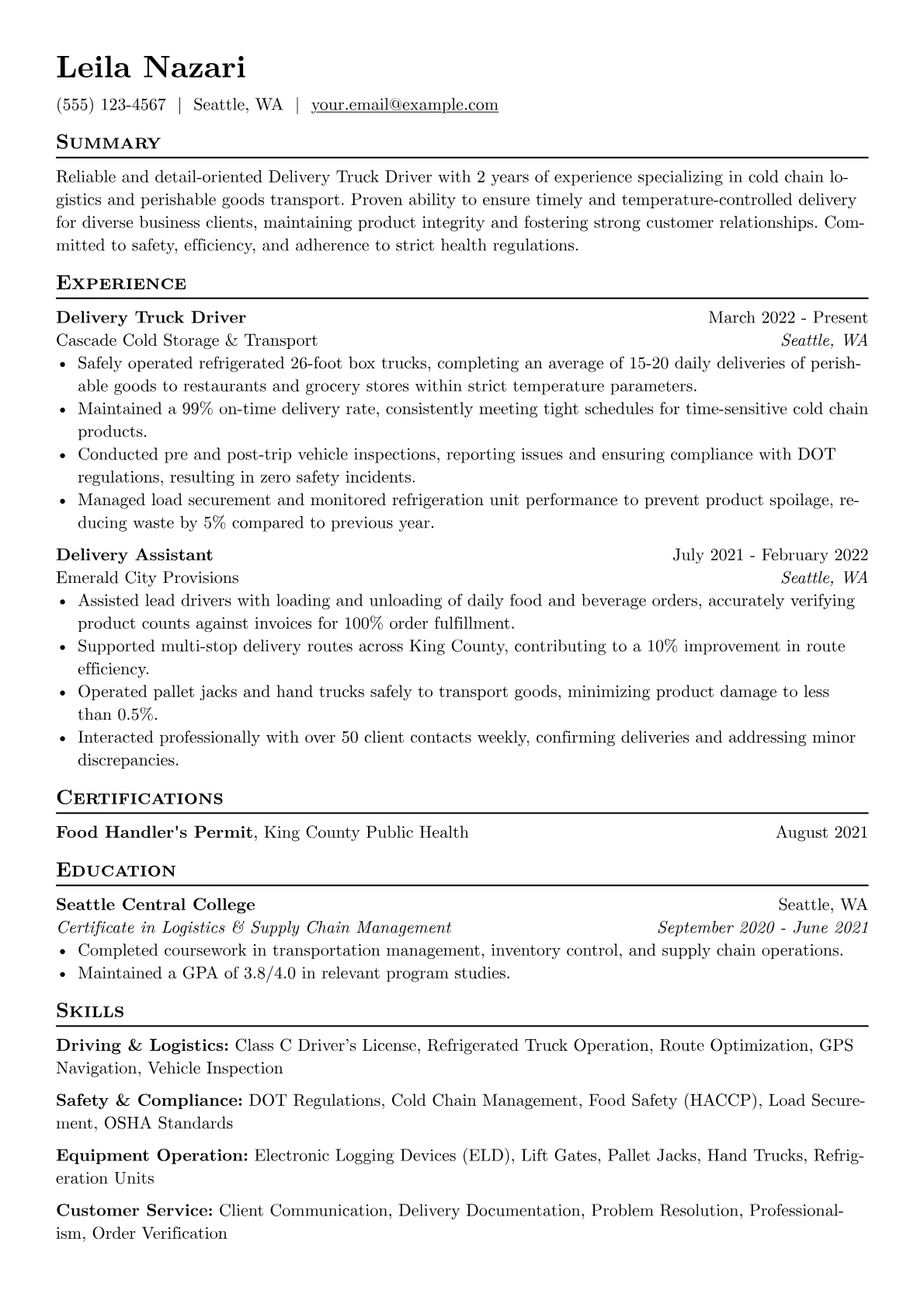 Cold Chain Specialist version - Page 1