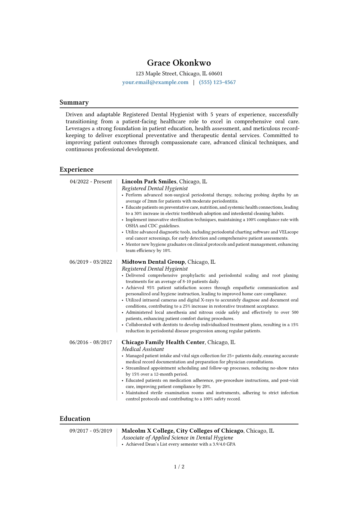 Career changer version - Page 1