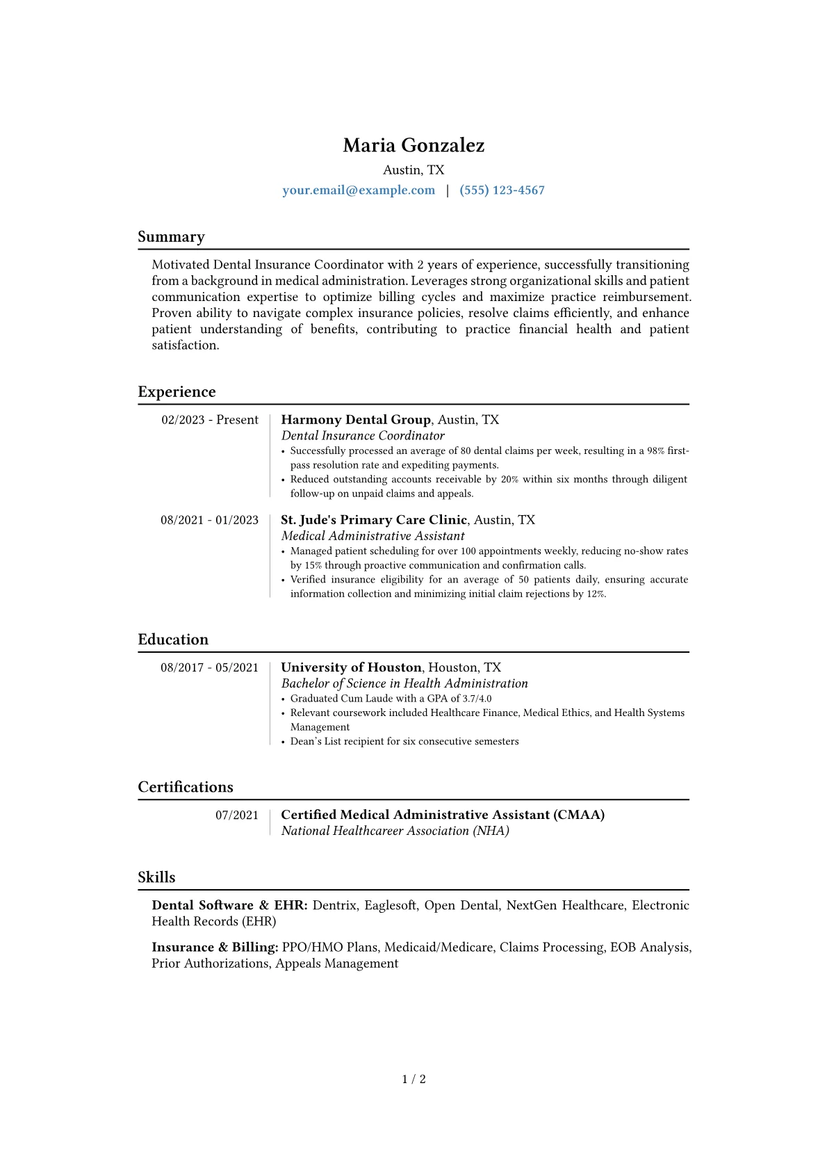 Career changer version - Page 1