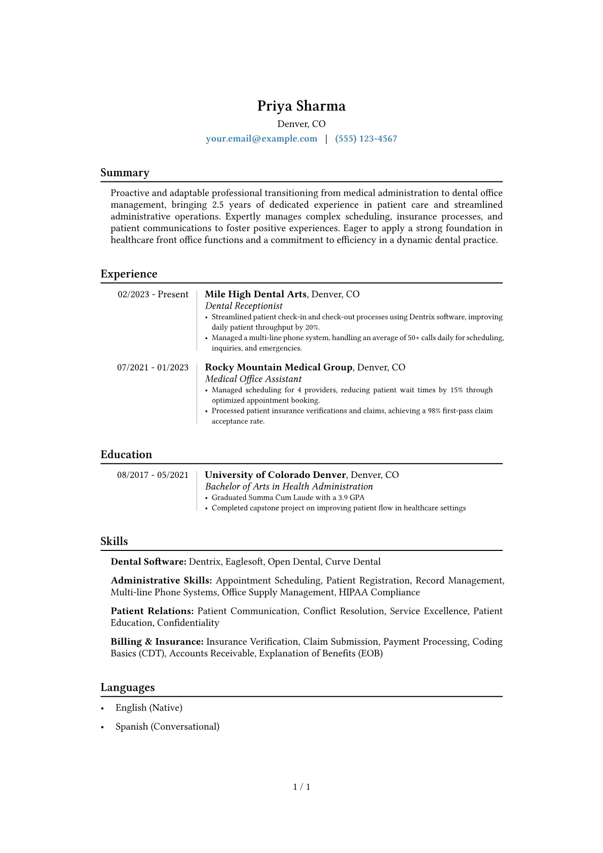 Career changer version - Page 1