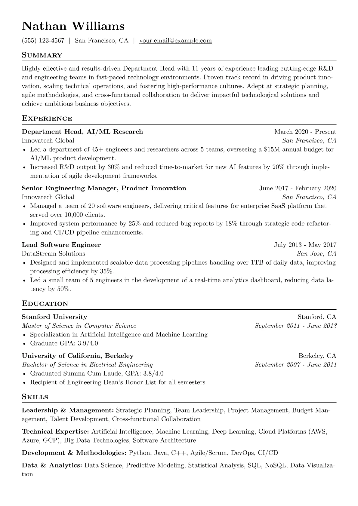 Department Head - Tech R&D version - Page 1
