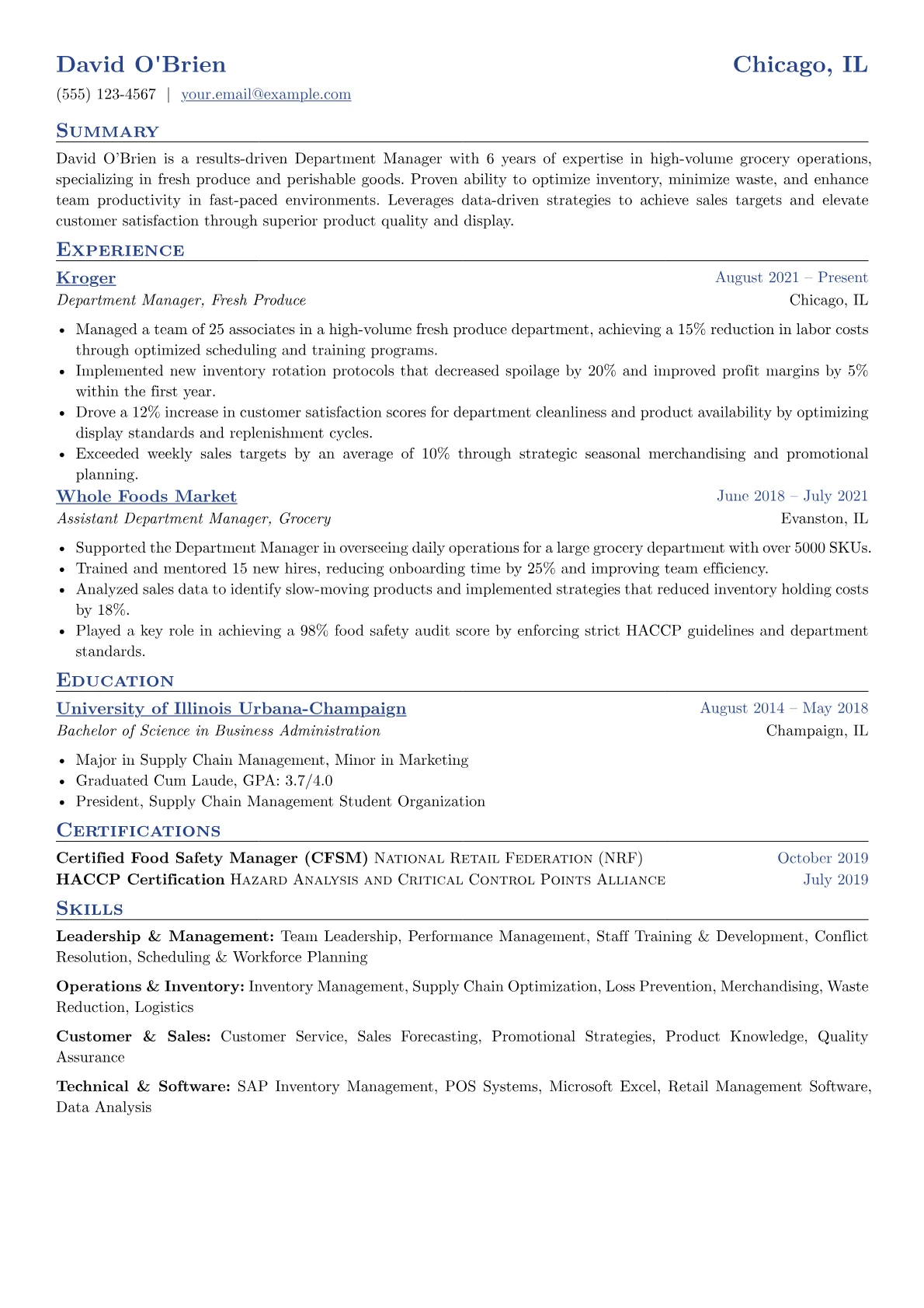 Department Manager version - Page 1