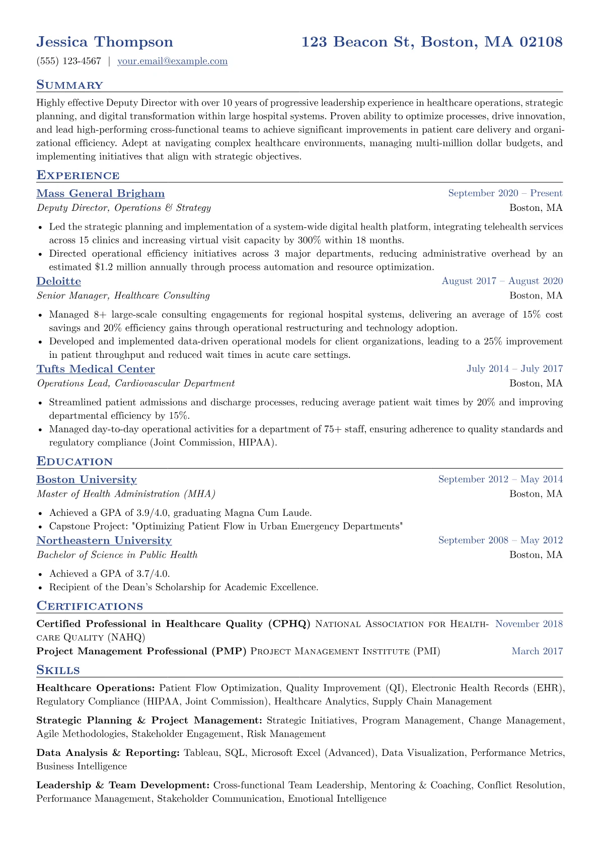 Deputy Director version - Page 1