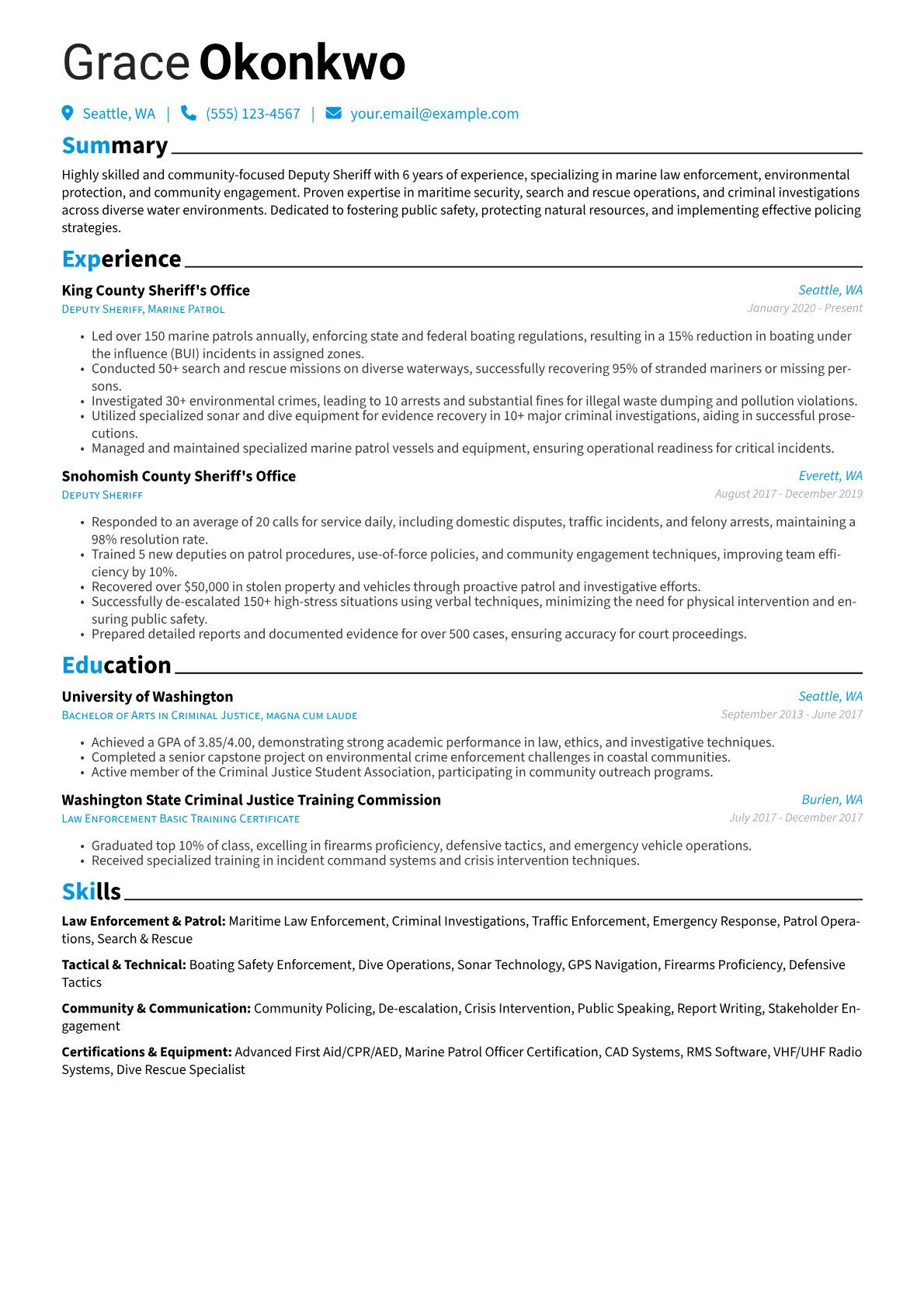Marine Patrol Specialist version - Page 1