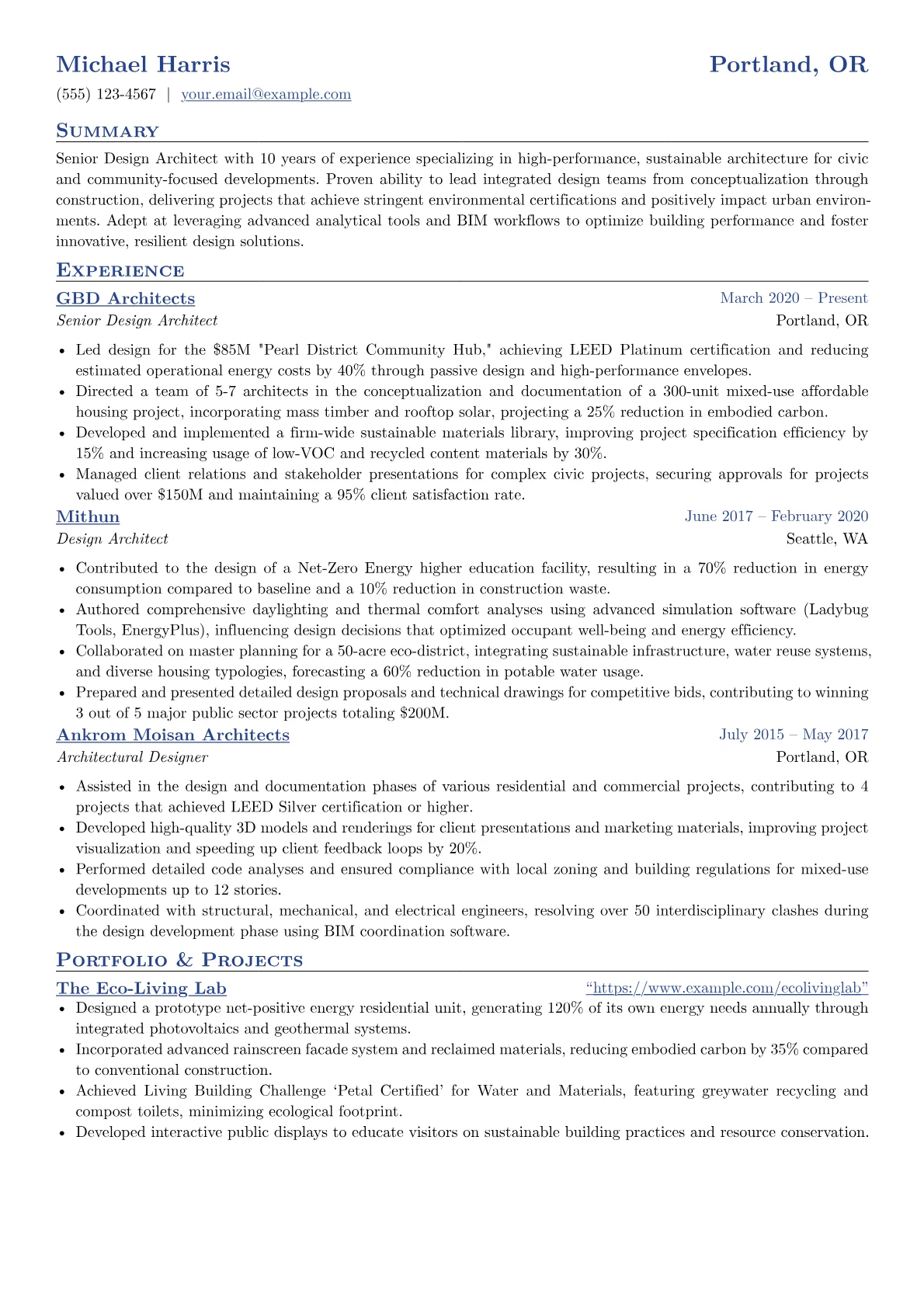 Design Architect version - Page 1