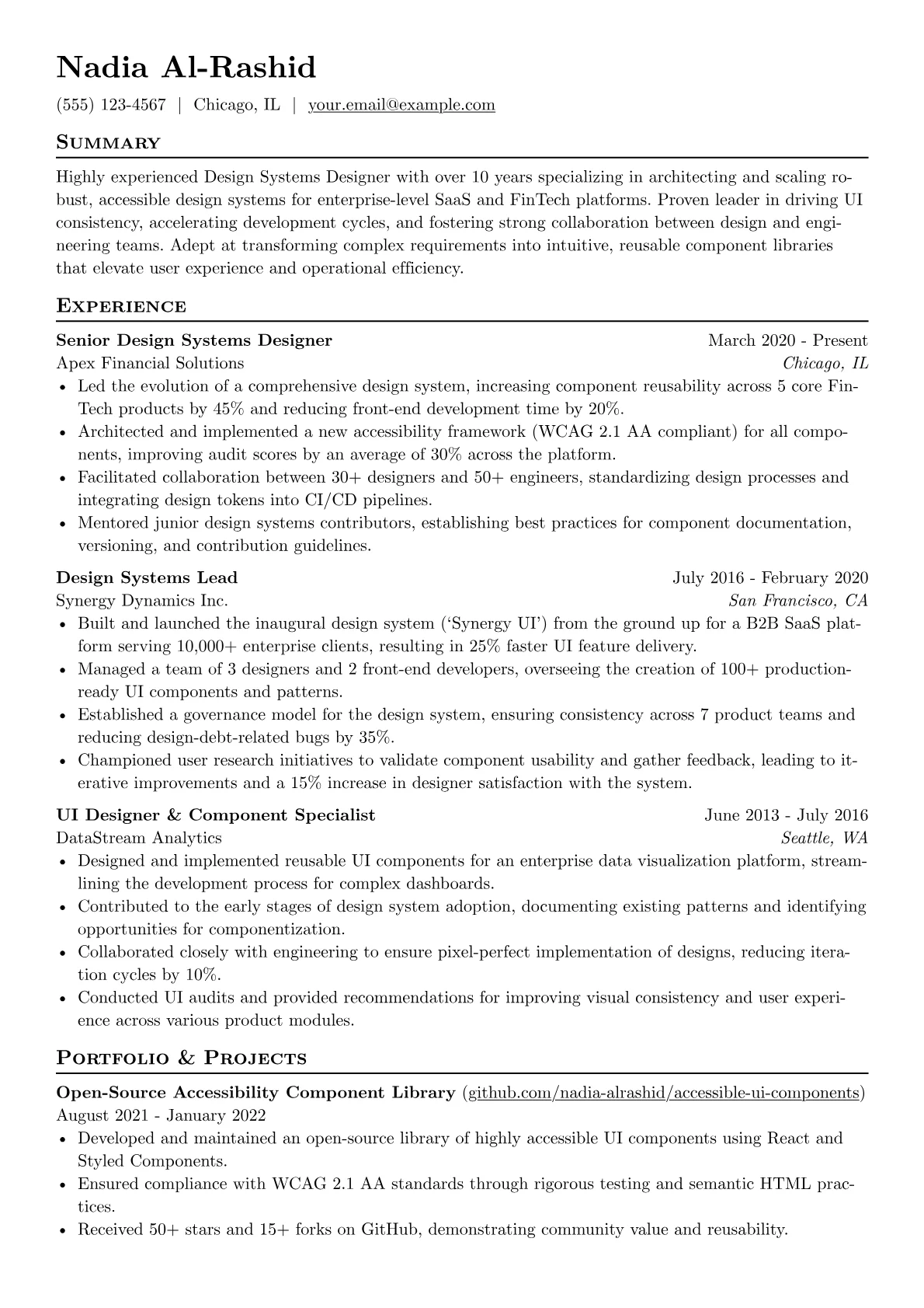 Design Systems version - Page 1