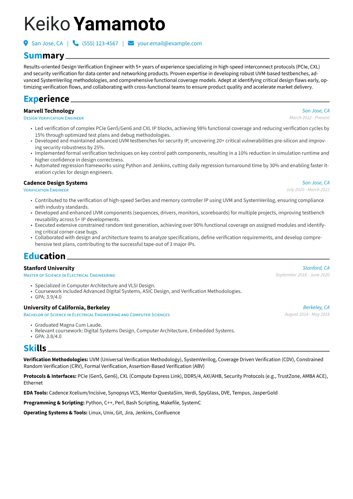 Verification Methodologies version - Page 1