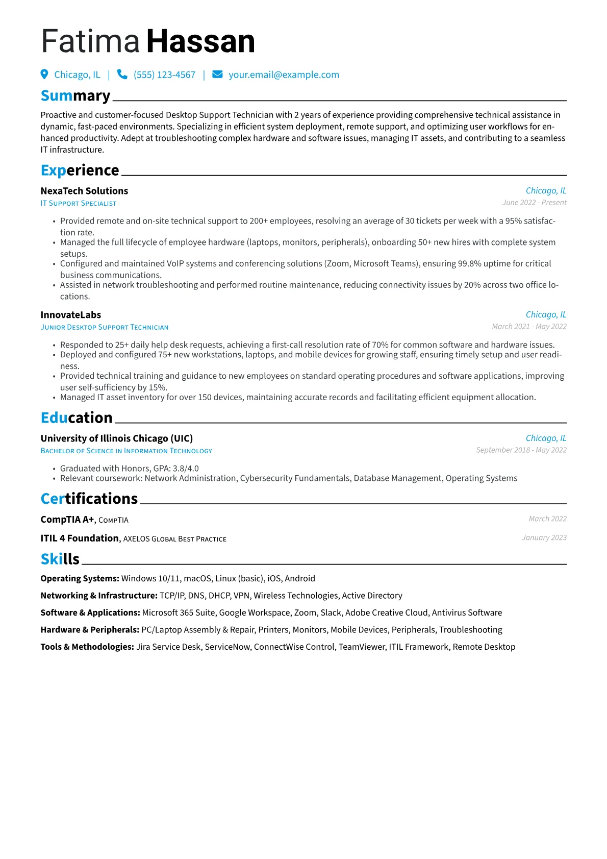 Modern Workplace Support version - Page 1