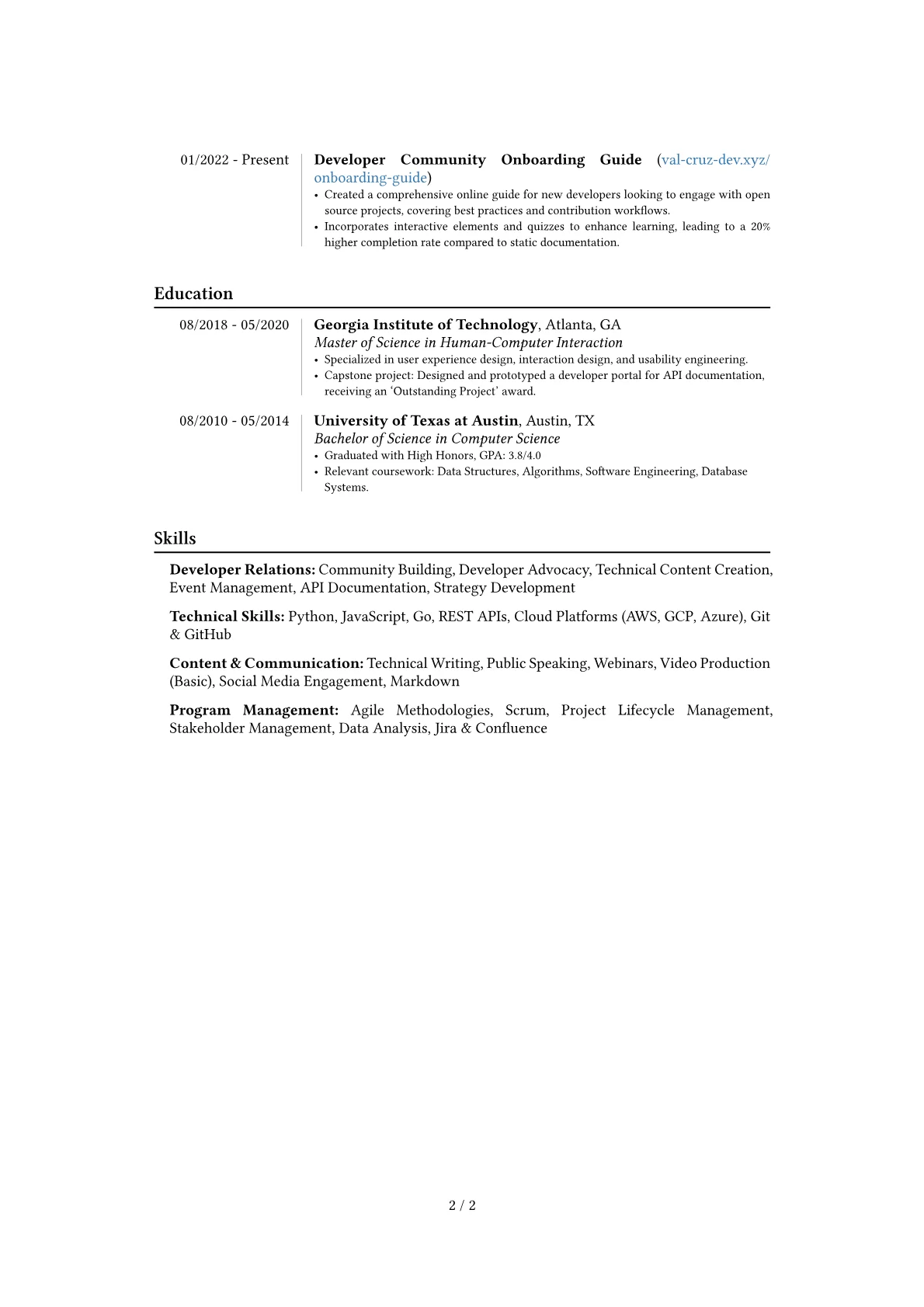 Career changer version - Page 2