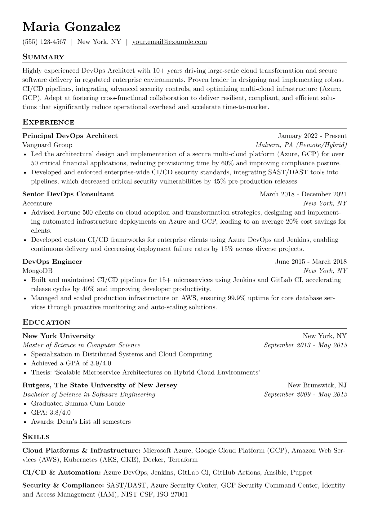 DevOps Architect version - Page 1