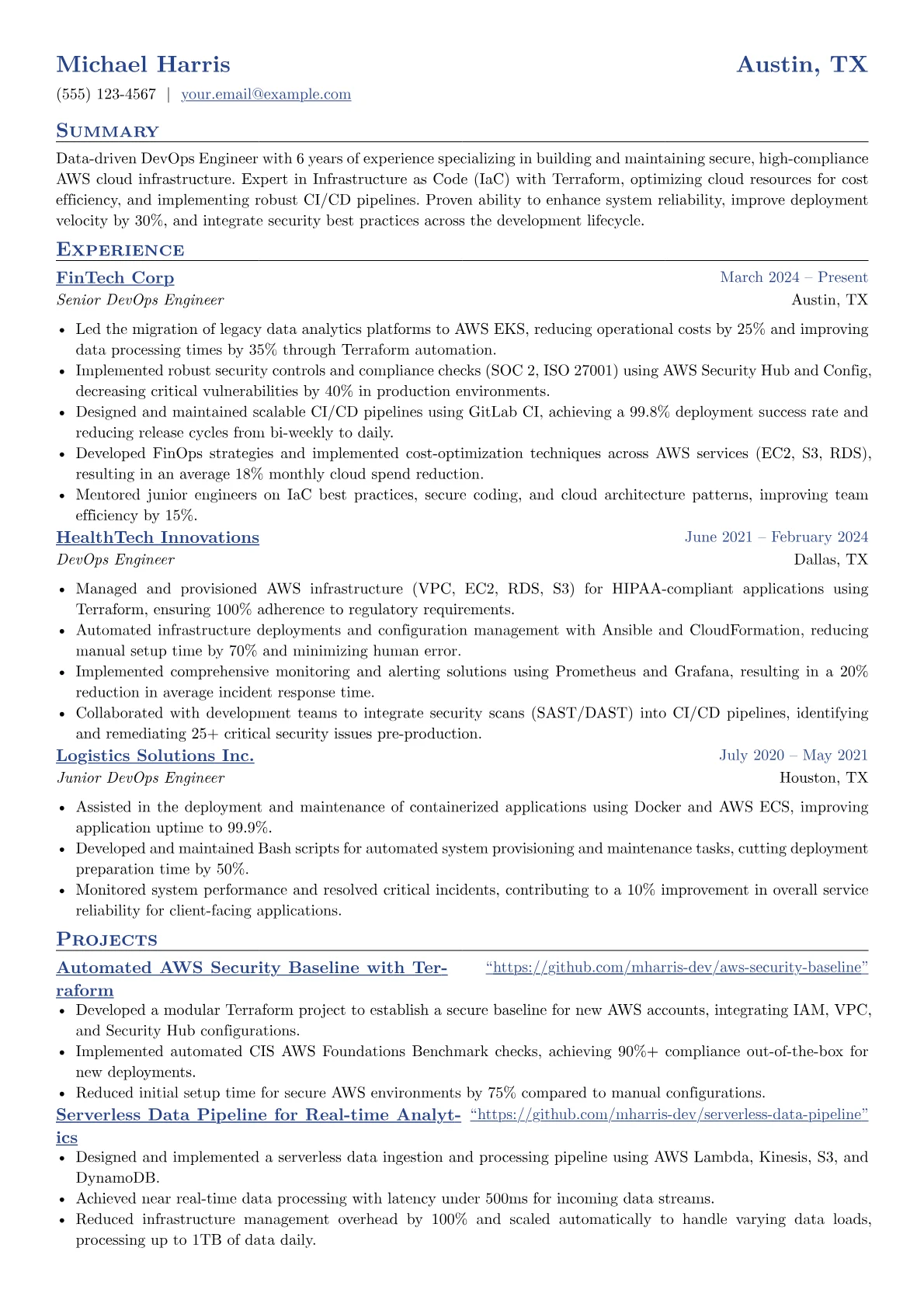 DevOps Engineer AWS version - Page 1
