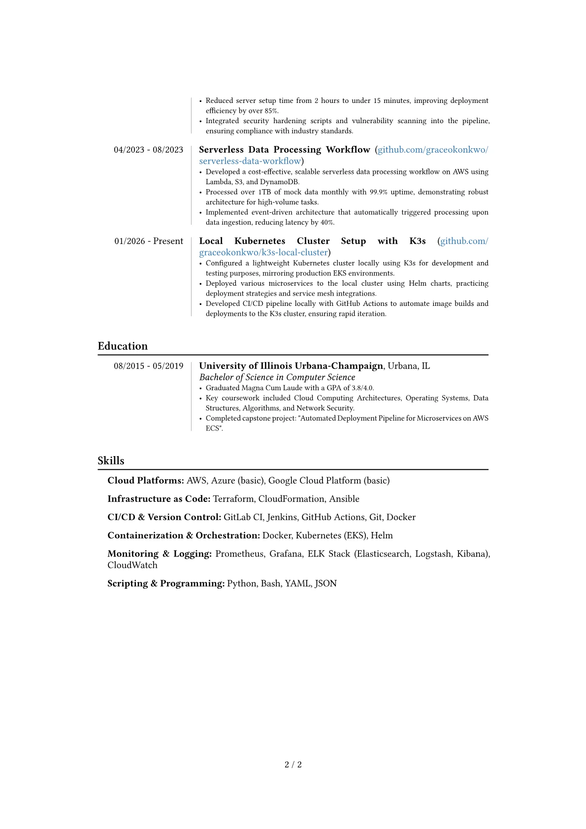 Career changer version - Page 2