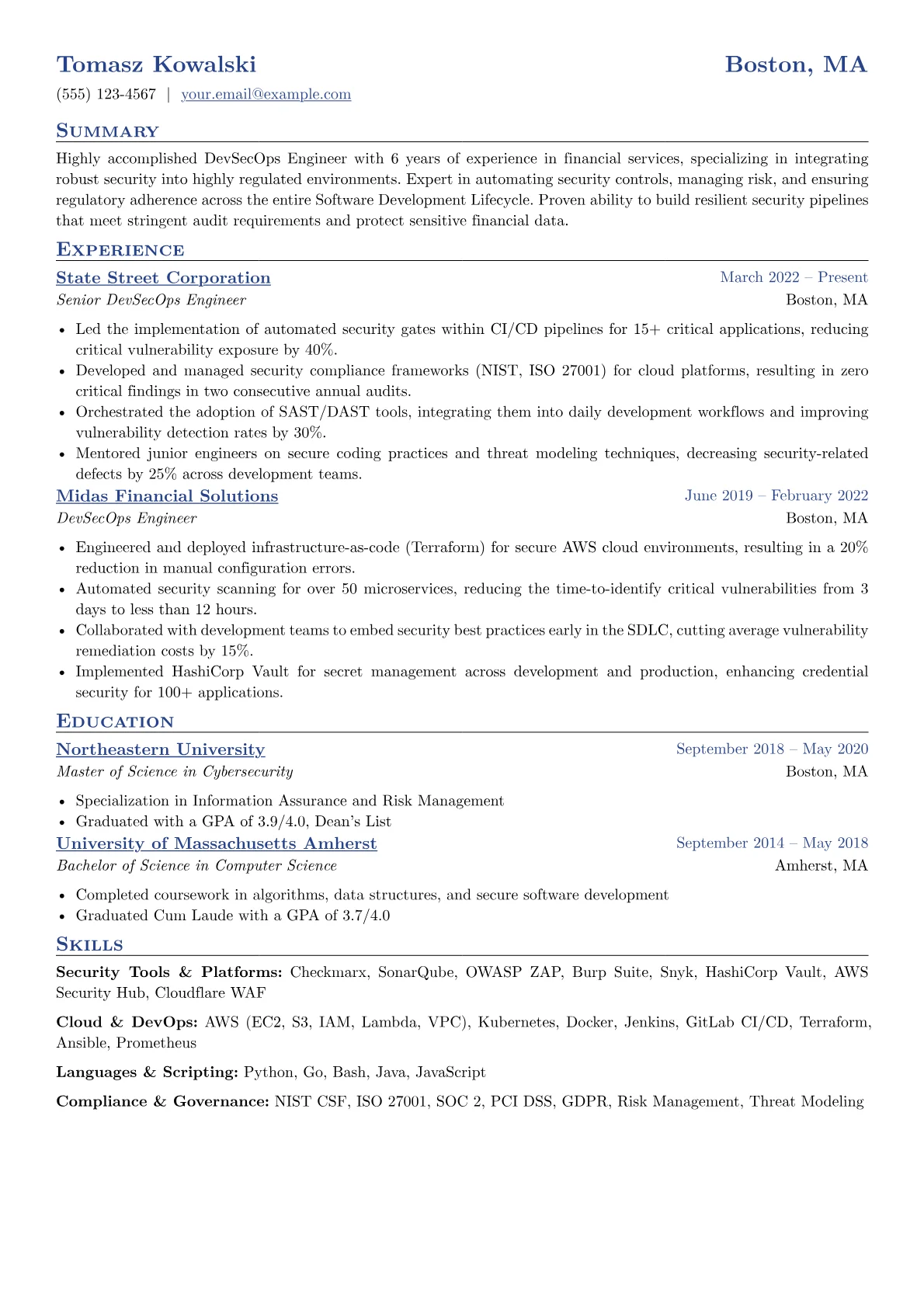 DevSecOps Engineer version - Page 1