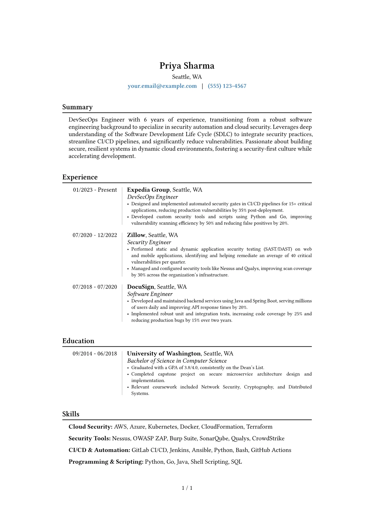 Career changer version - Page 1