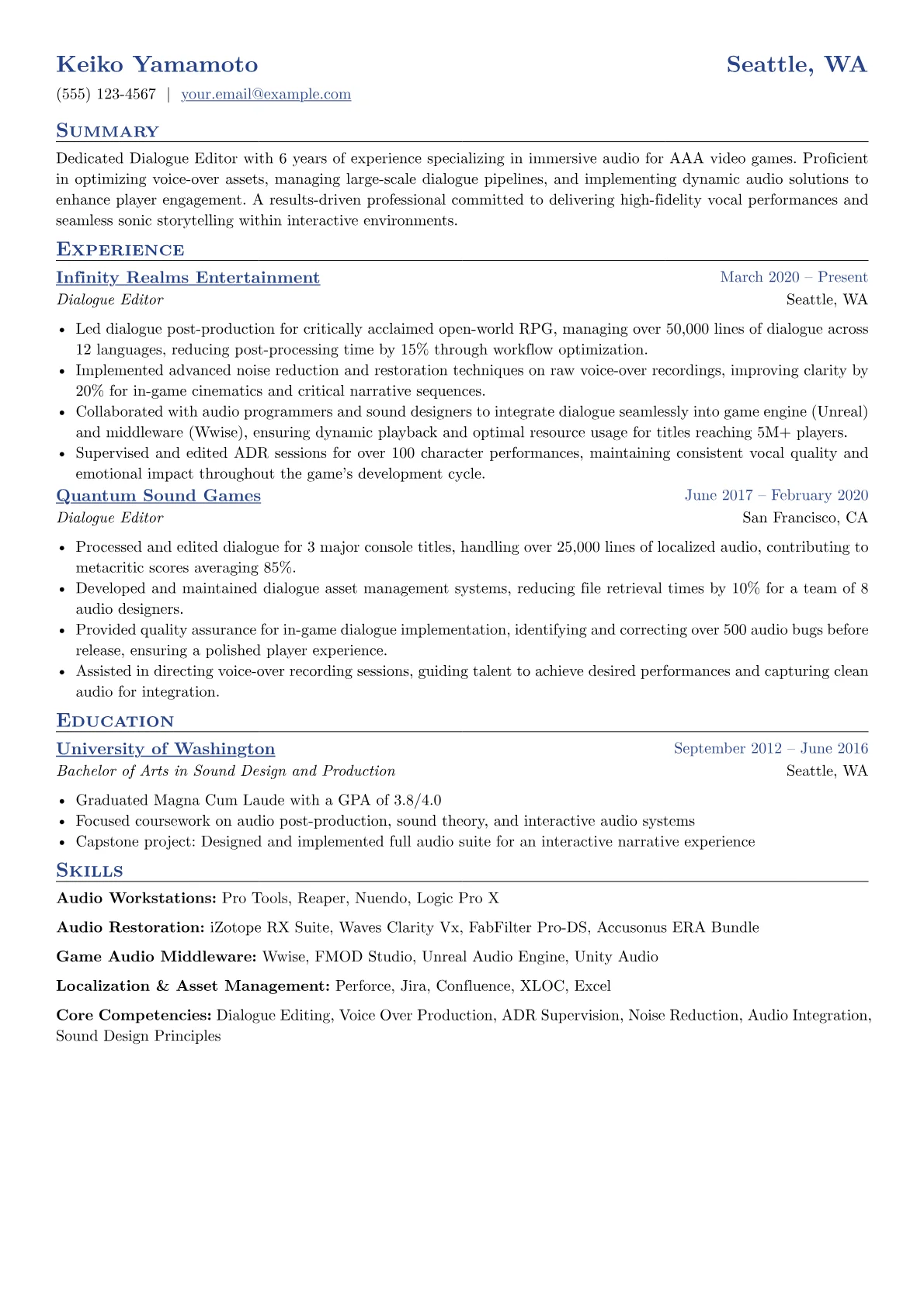 Video Game Dialogue Editor version - Page 1