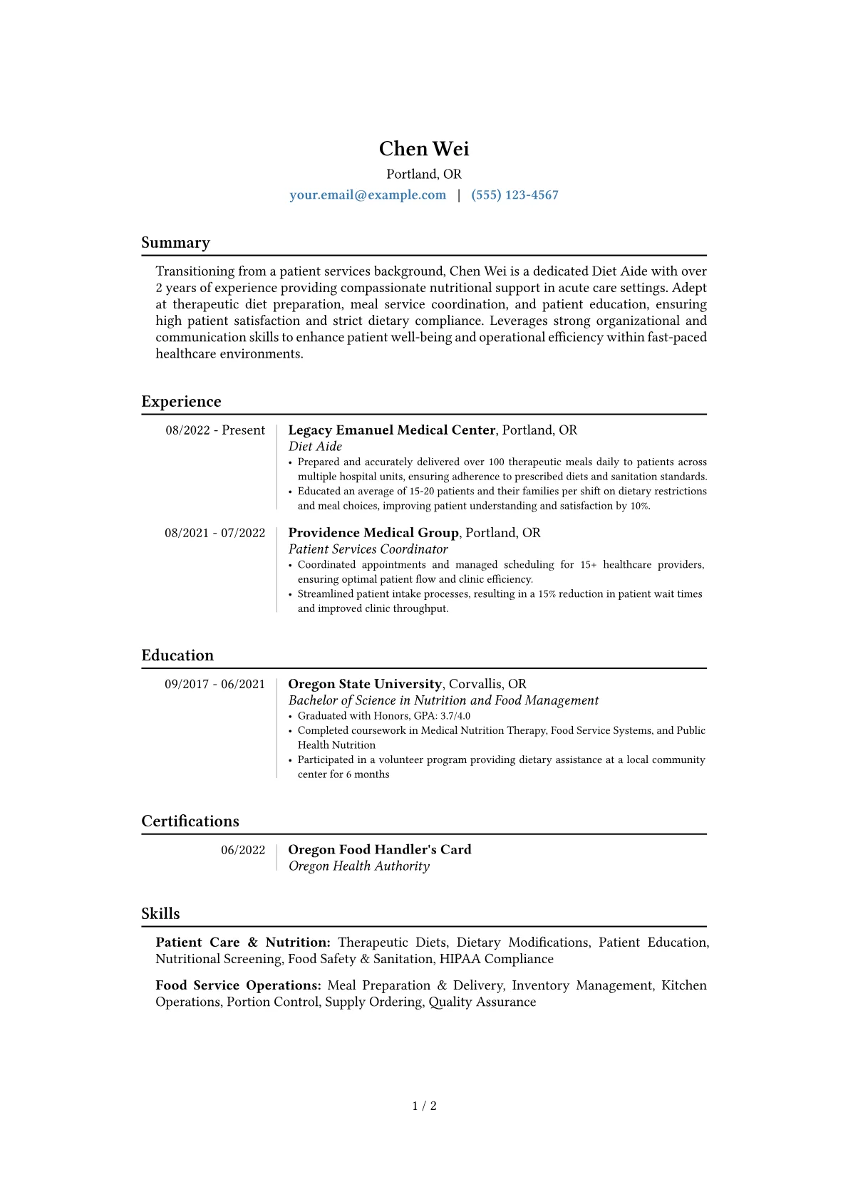 Career changer version - Page 1
