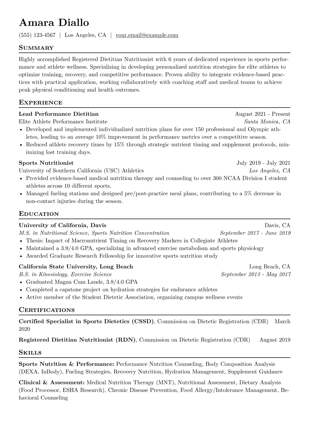 Sports Performance version - Page 1