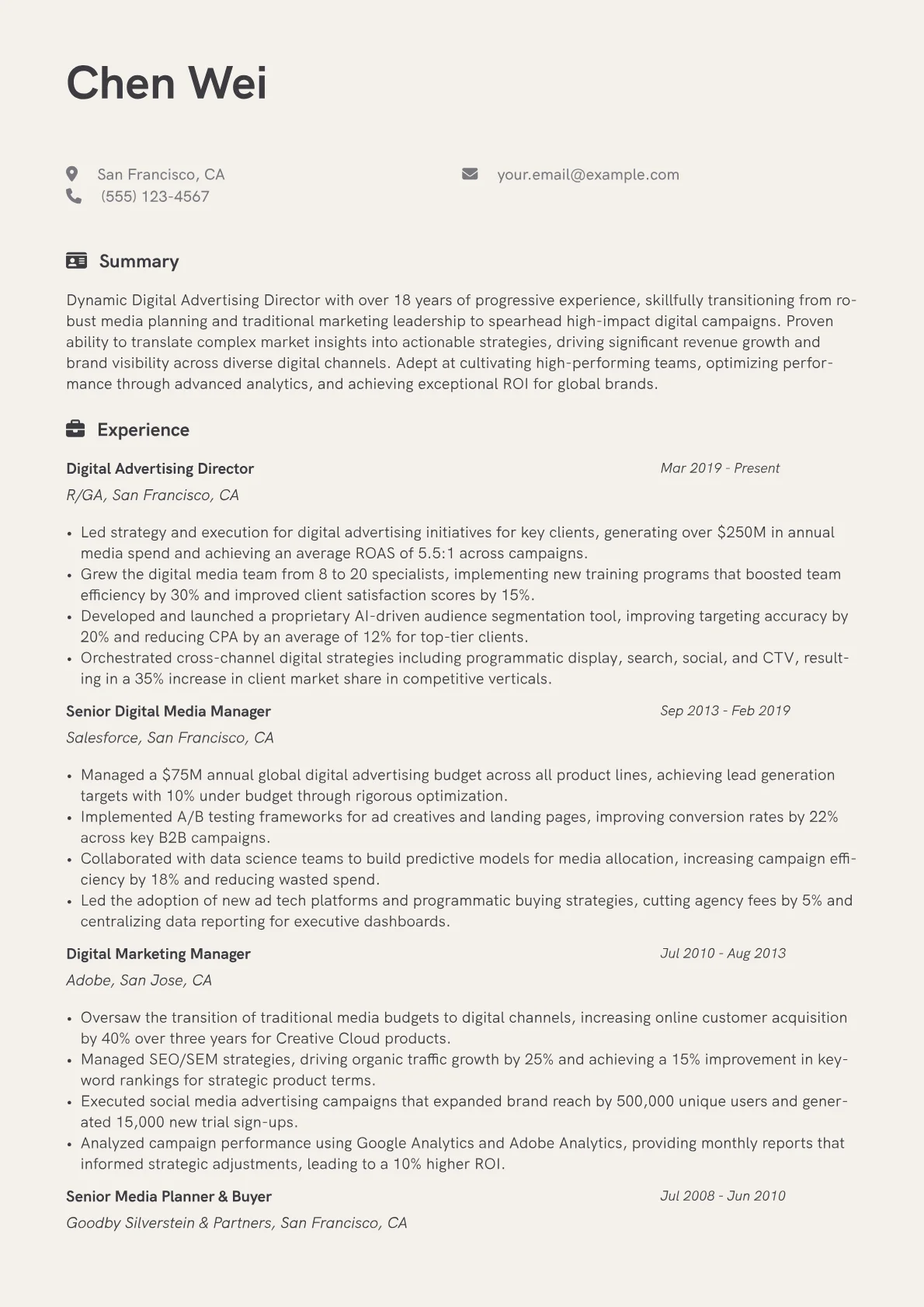 Career changer version - Page 1