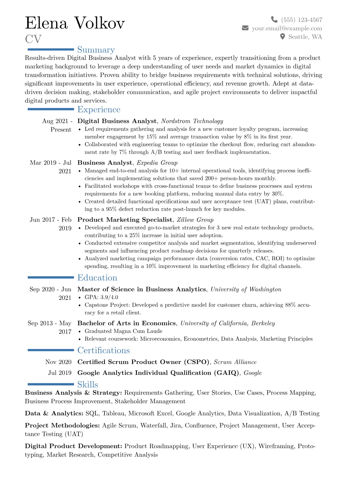 Career changer version - Page 1