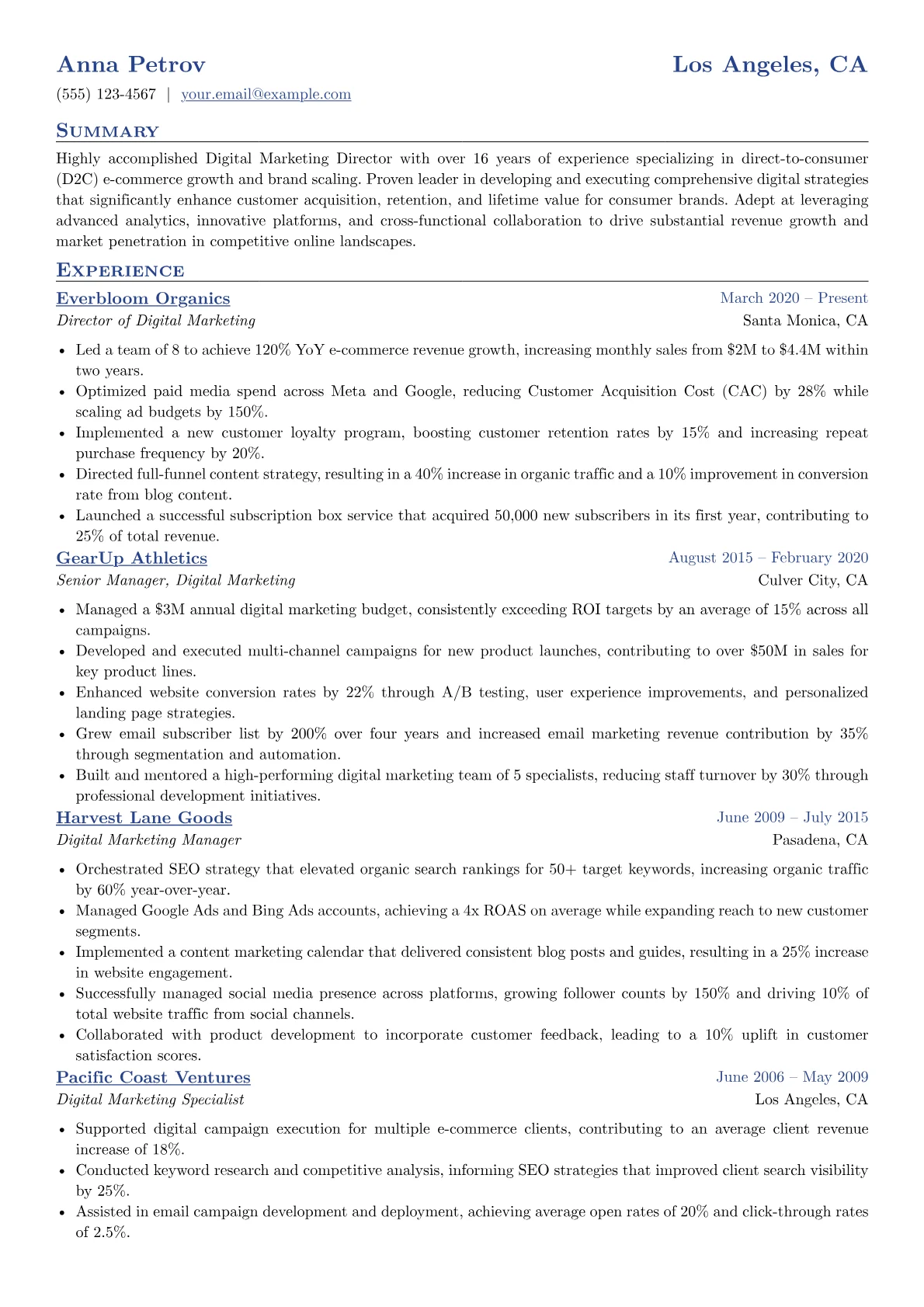 D2C E-commerce Focus version - Page 1