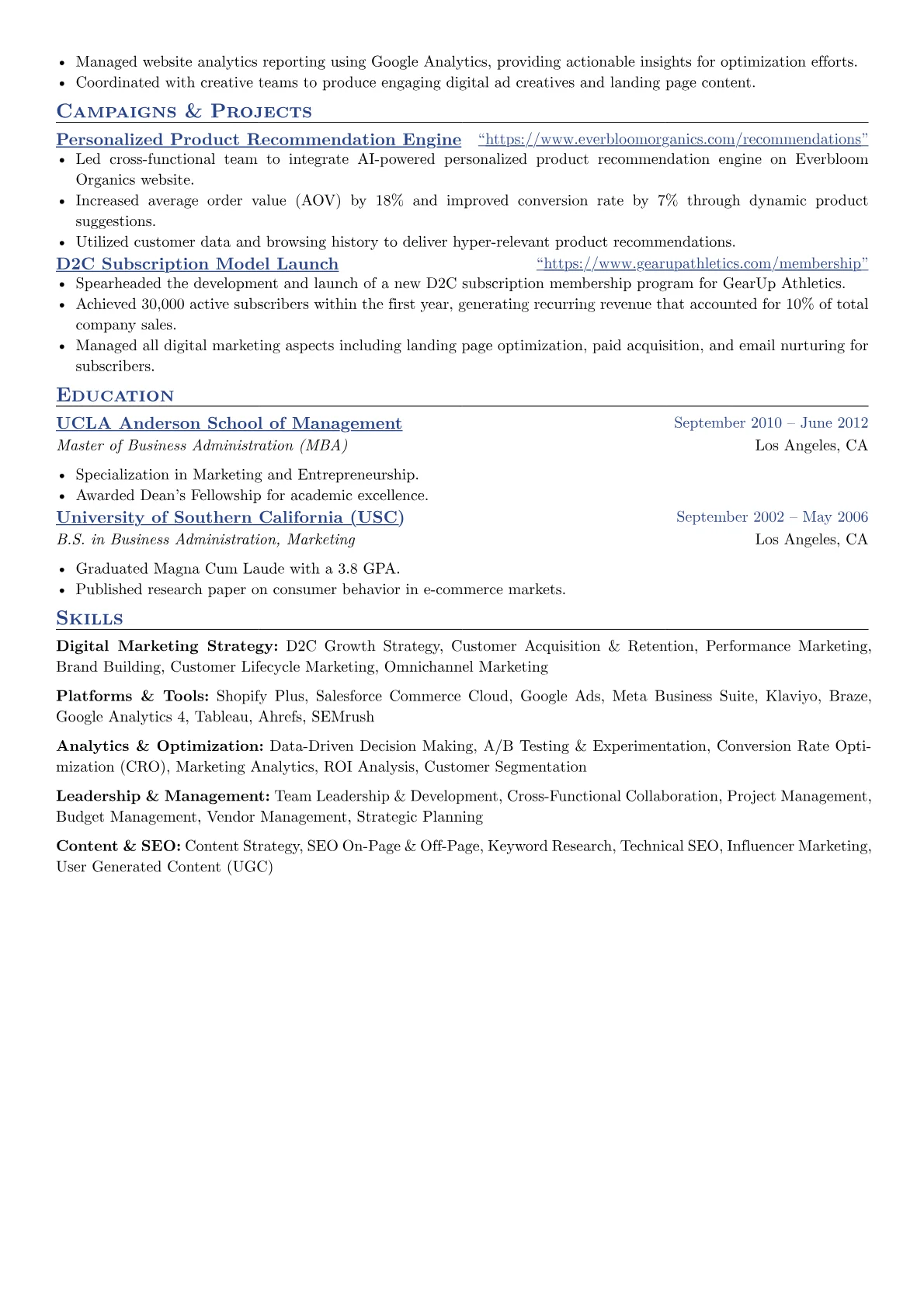 D2C E-commerce Focus version - Page 2