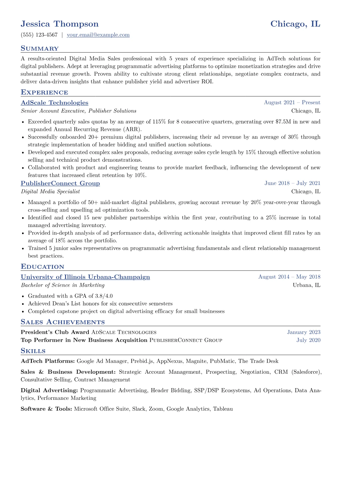 AdTech SaaS for Publishers version - Page 1