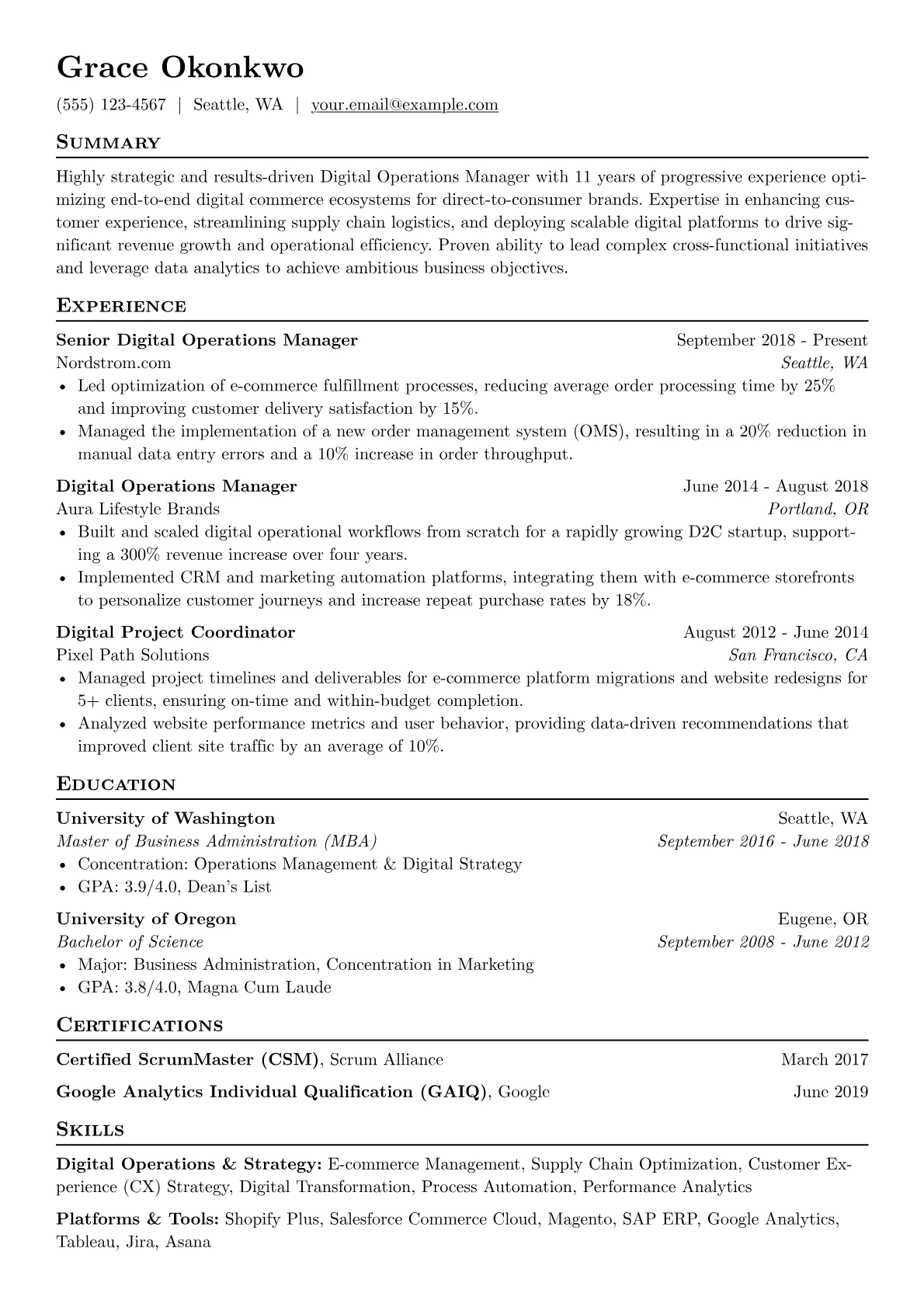 D2C E-commerce version - Page 1
