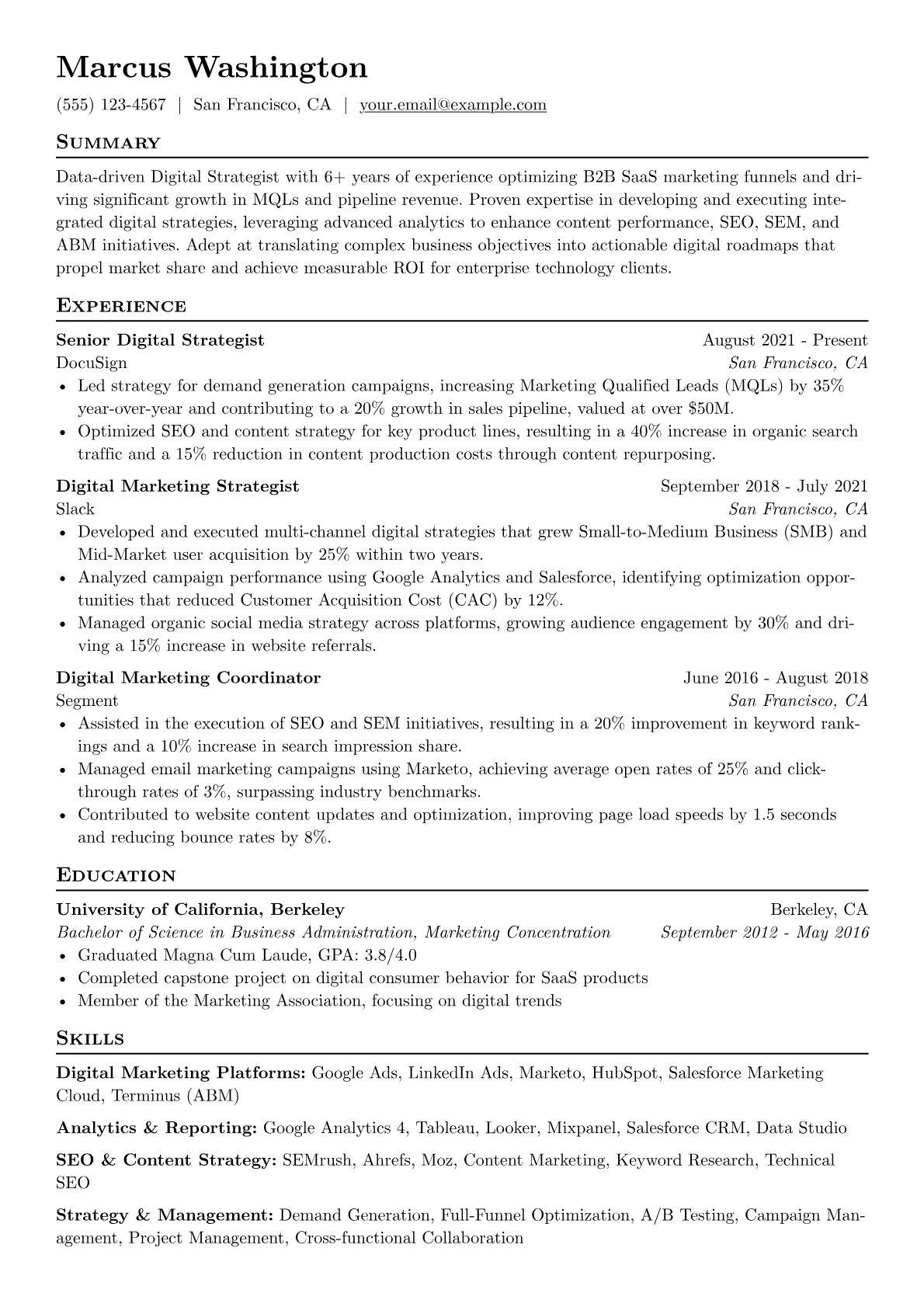 B2B SaaS Growth Strategist version - Page 1