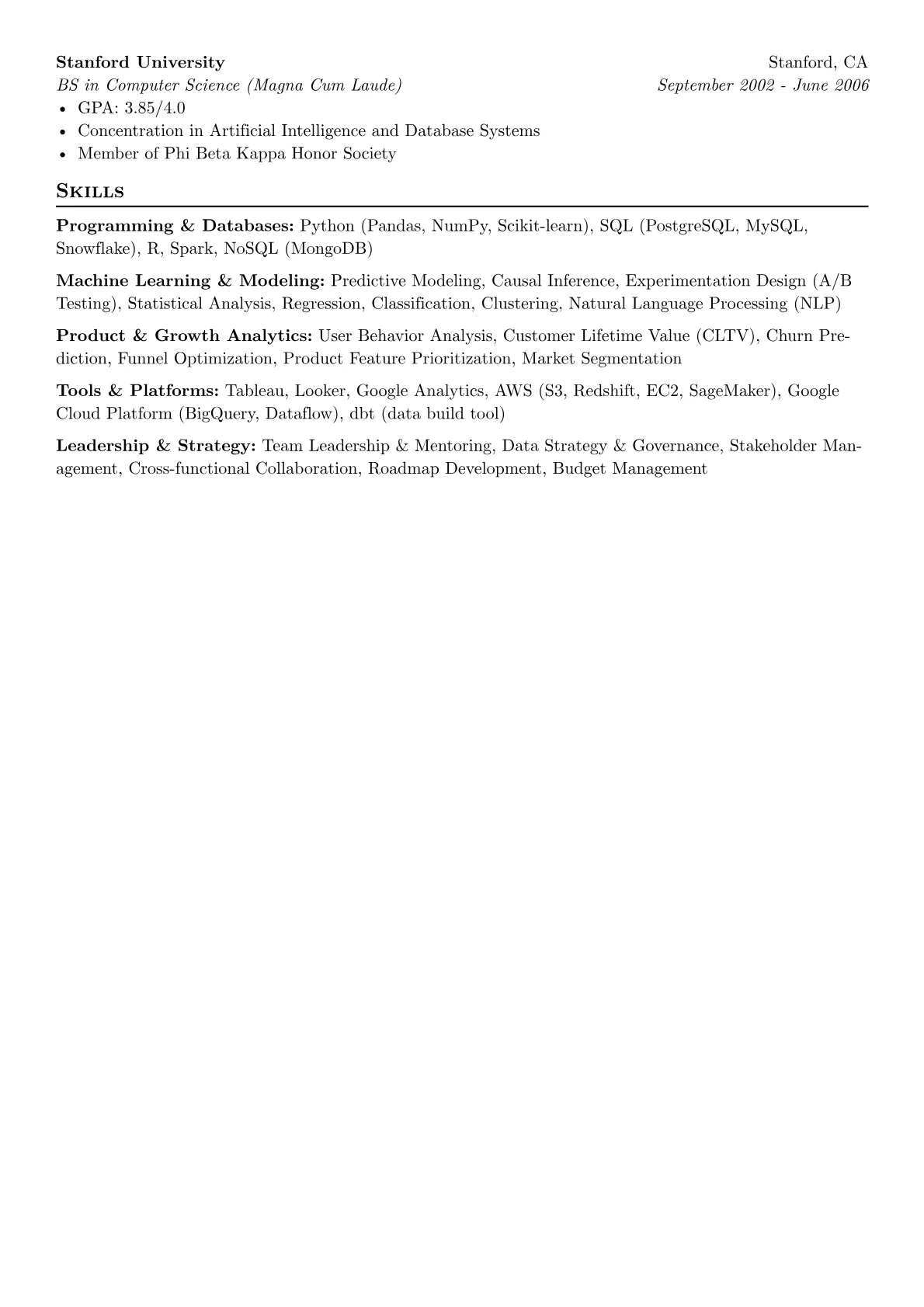 Director of Analytics version - Page 2
