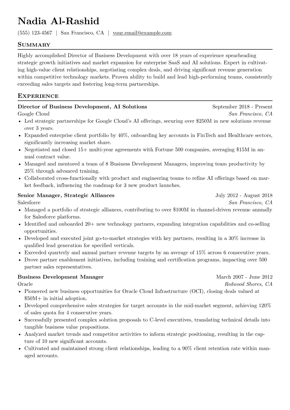 Enterprise AI/SaaS version - Page 1