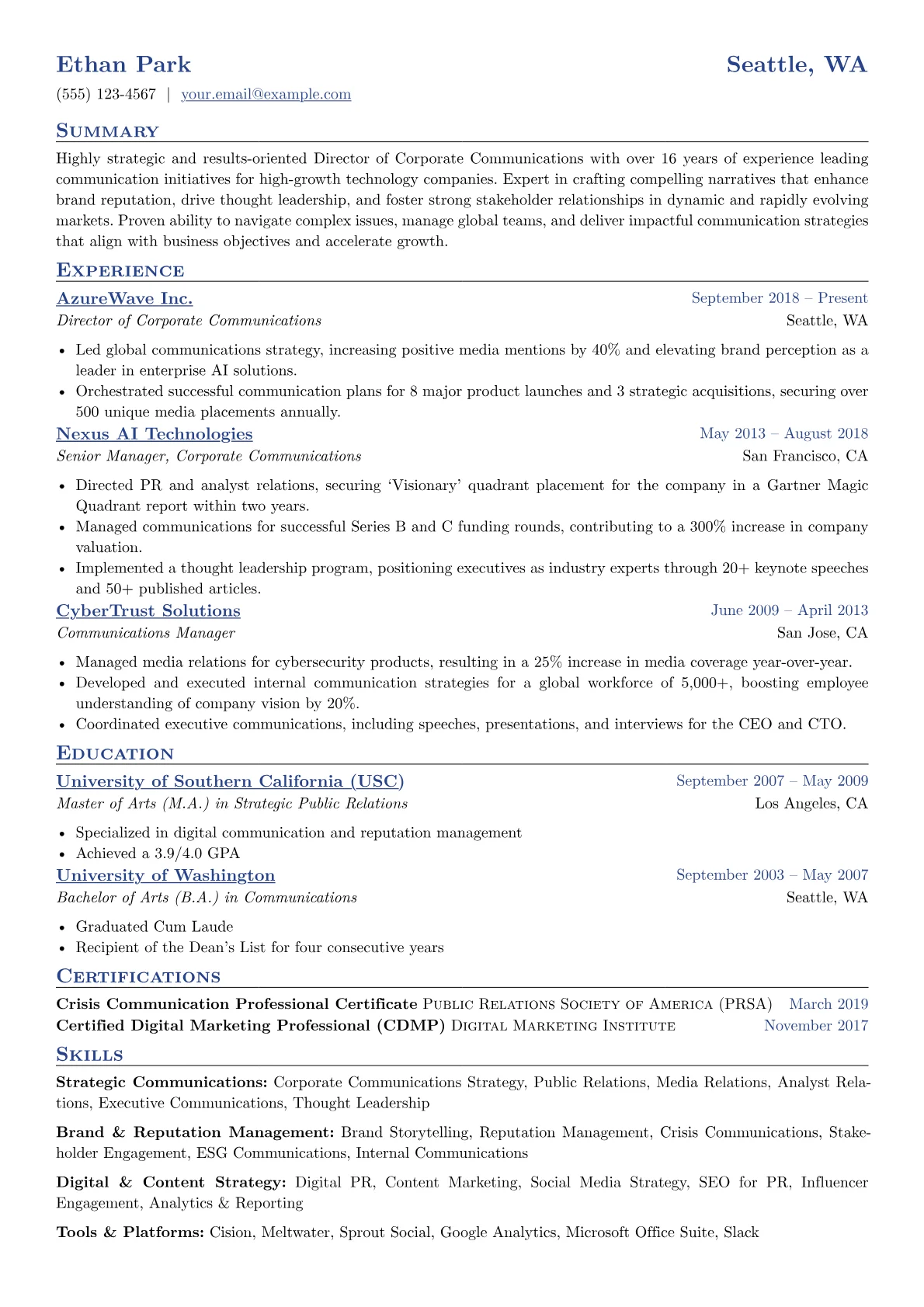 Tech Industry Specialist version - Page 1
