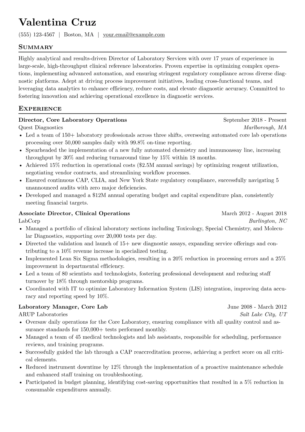 Director of Laboratory version - Page 1