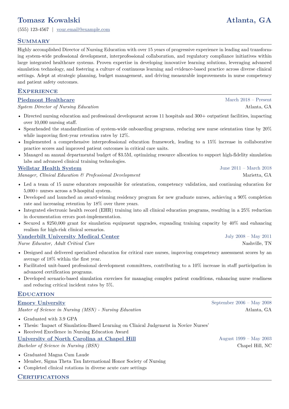 Director of Nursing version - Page 1