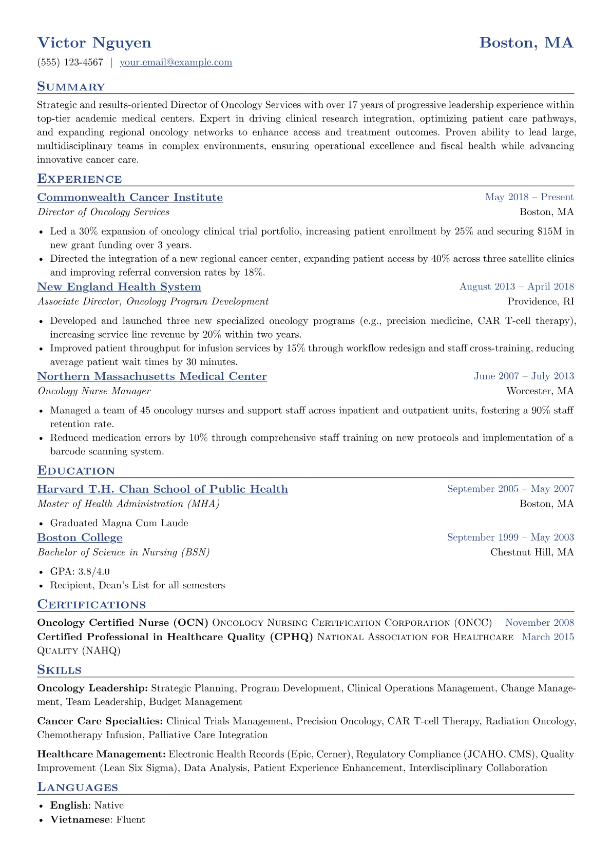 Director of Oncology version - Page 1