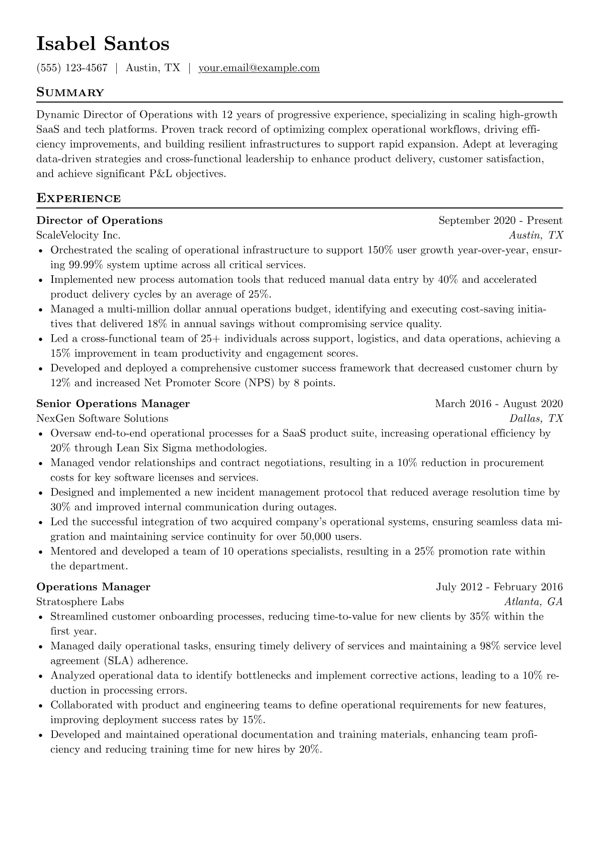 Operations Management version - Page 1