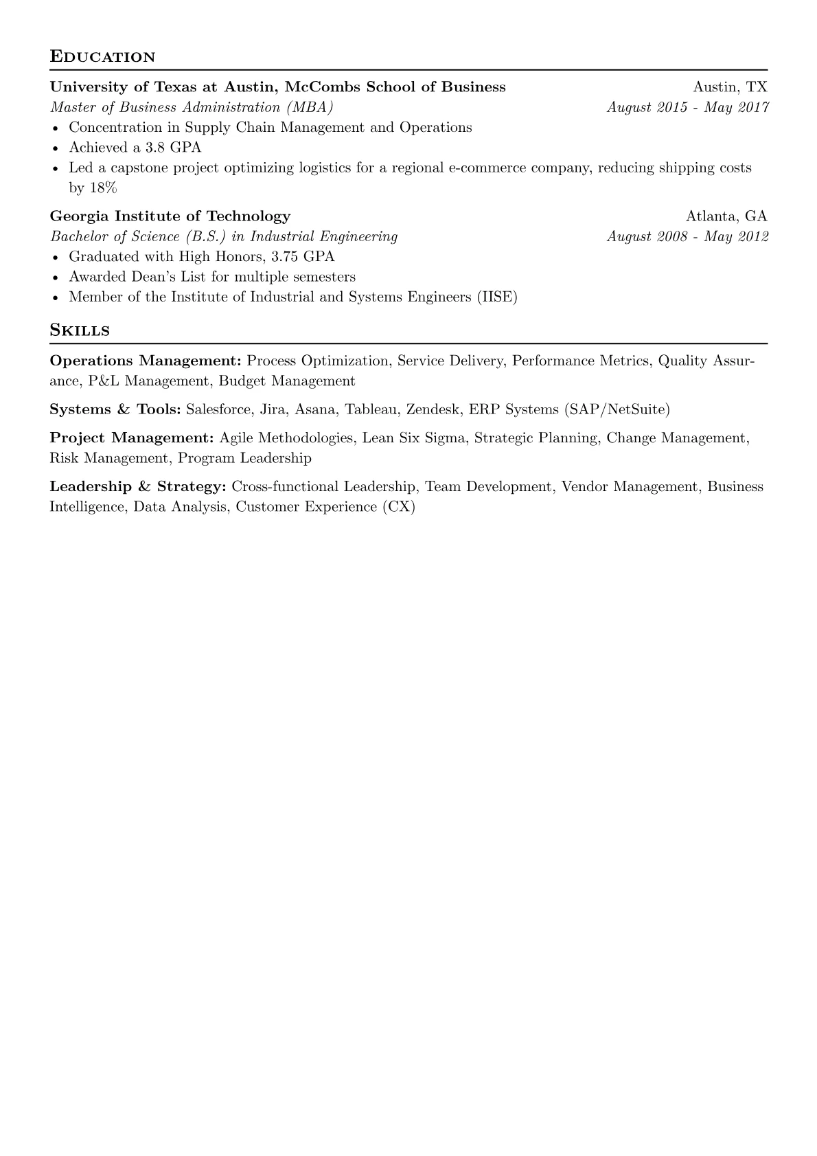 Operations Management version - Page 2