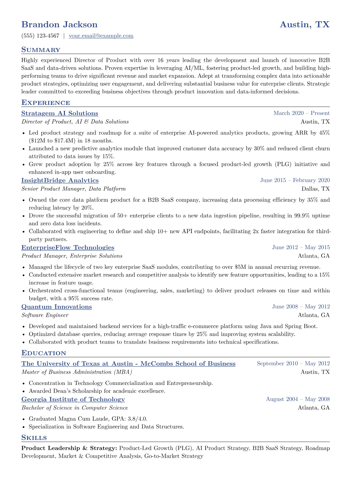 Director of Product version - Page 1