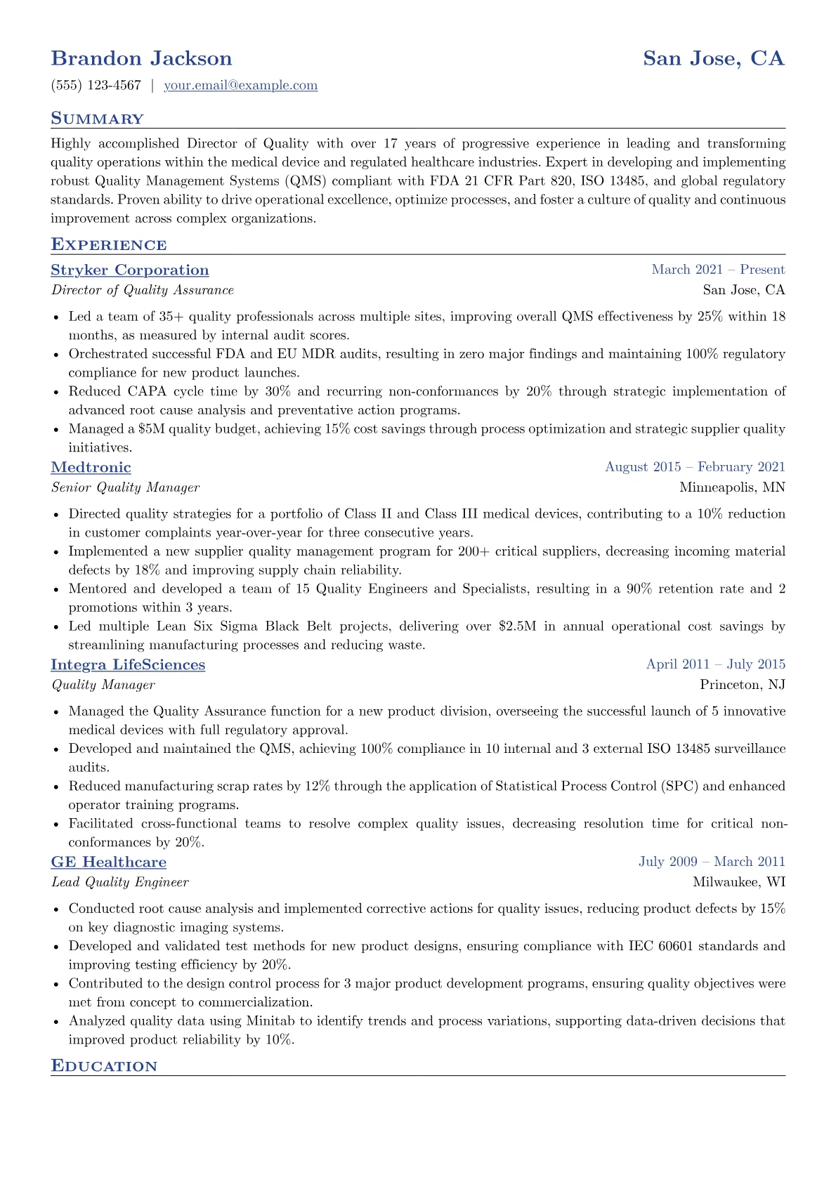 Medical Device Quality version - Page 1