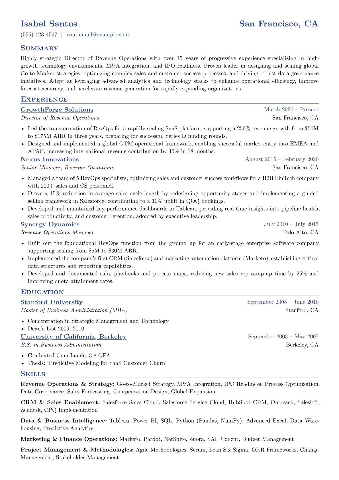 Revenue Operations version - Page 1