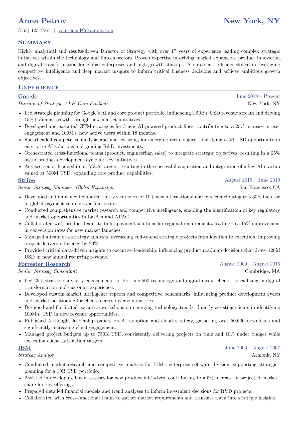 Director of Strategy version - Page 1