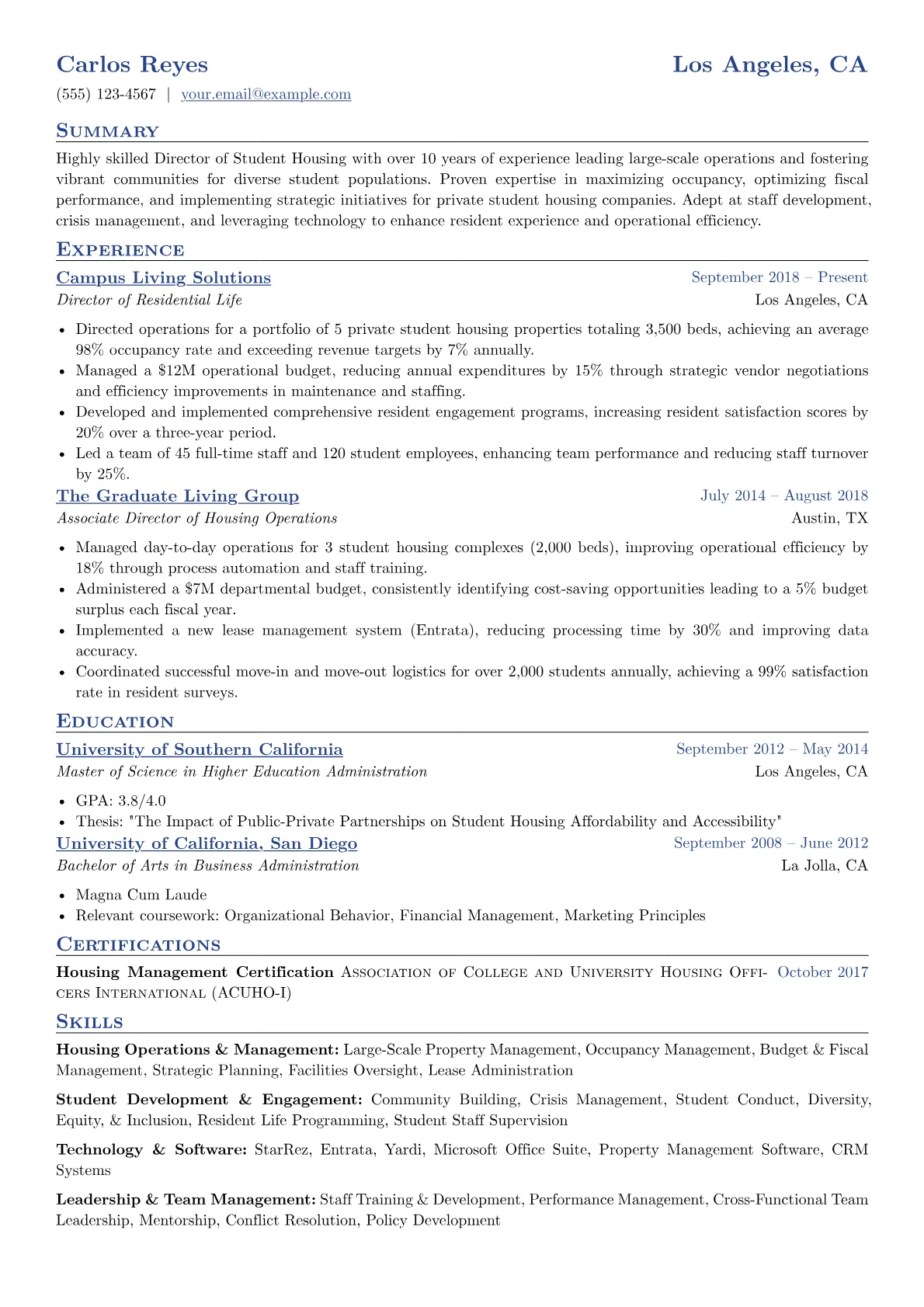 Housing Operations version - Page 1