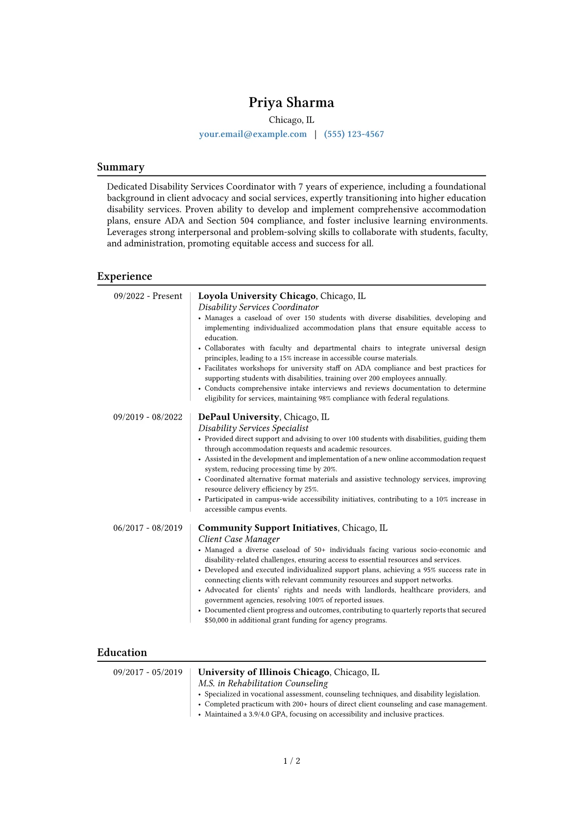 Career changer version - Page 1