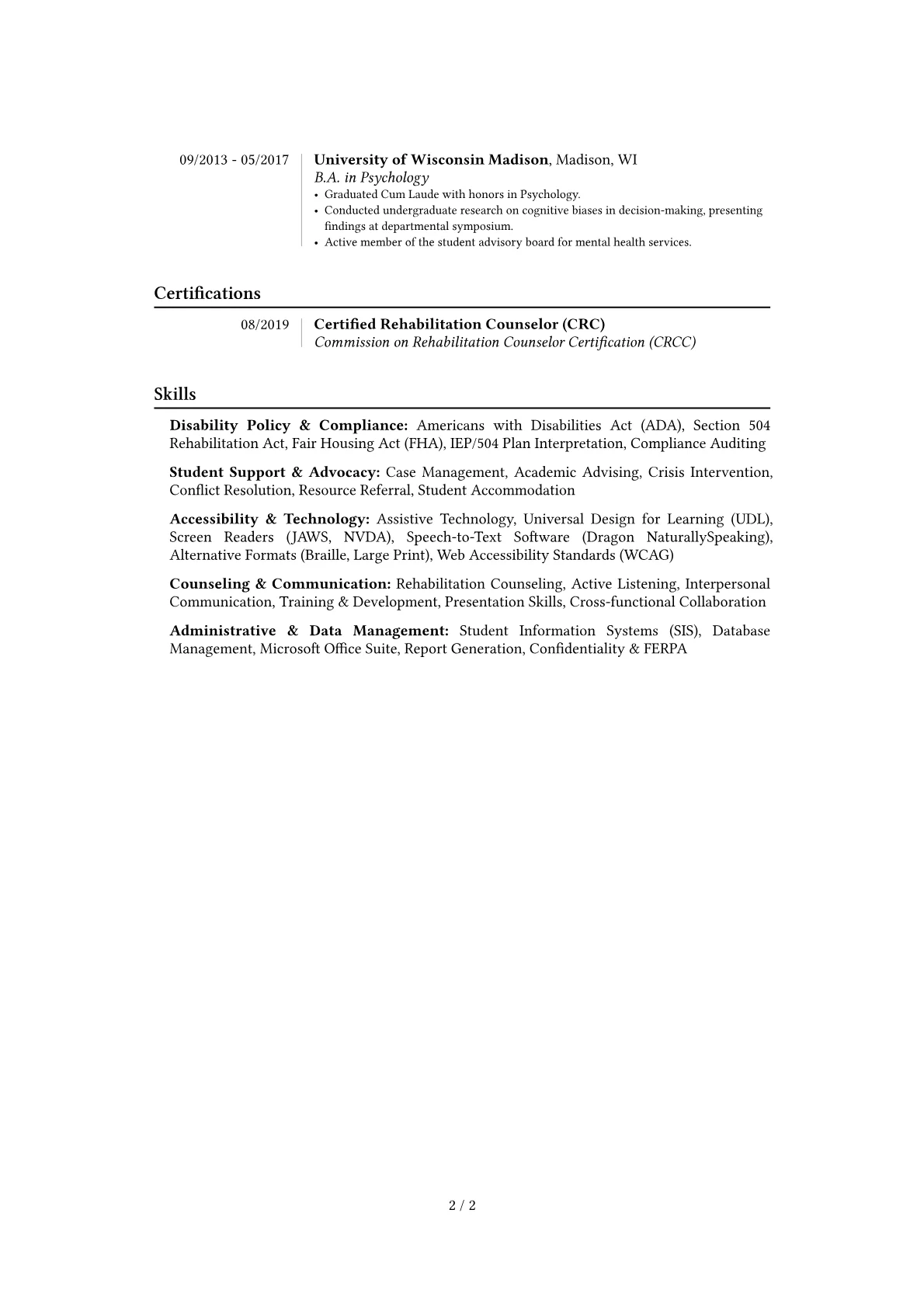Career changer version - Page 2