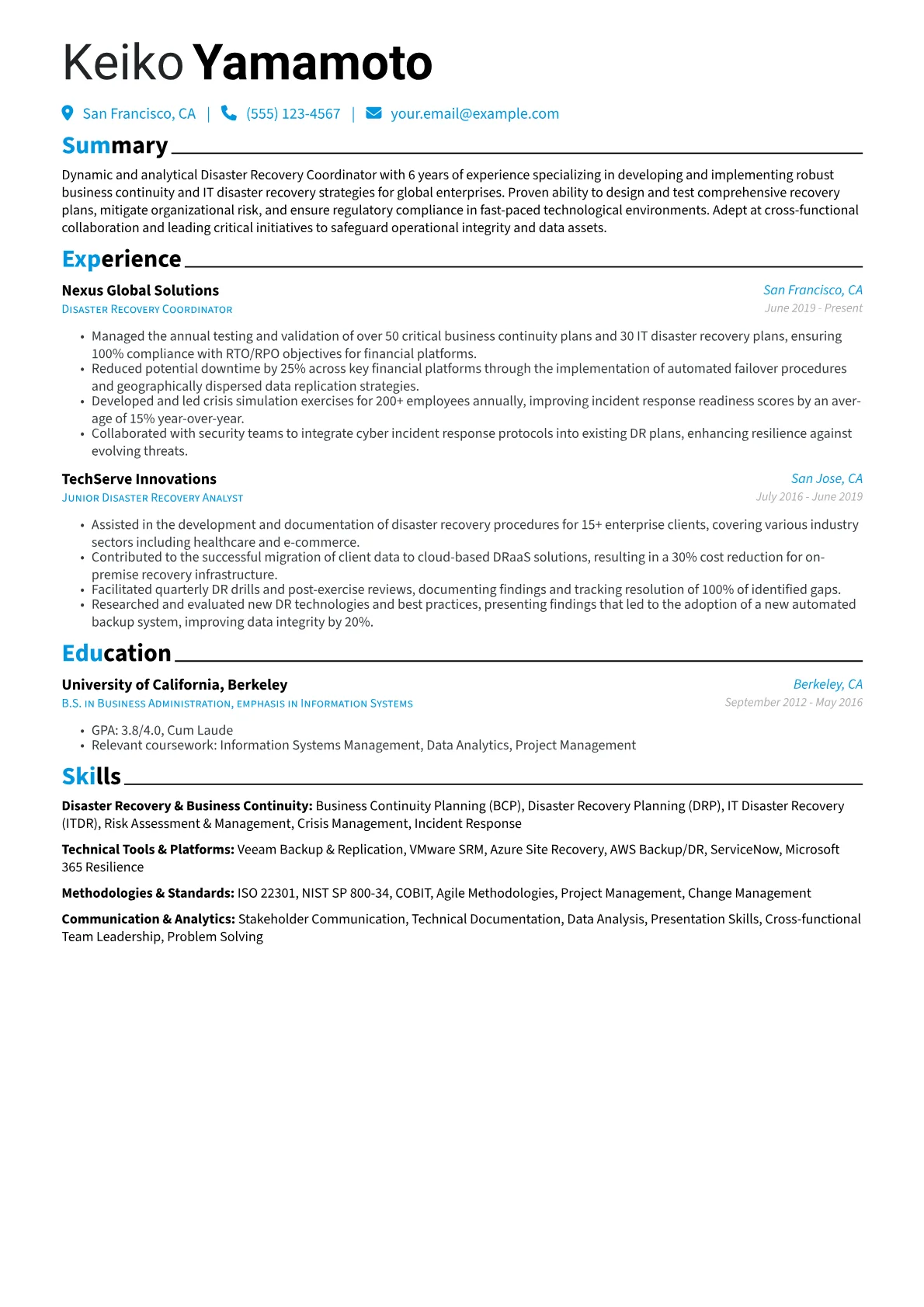 Corporate ITDR Specialist version - Page 1