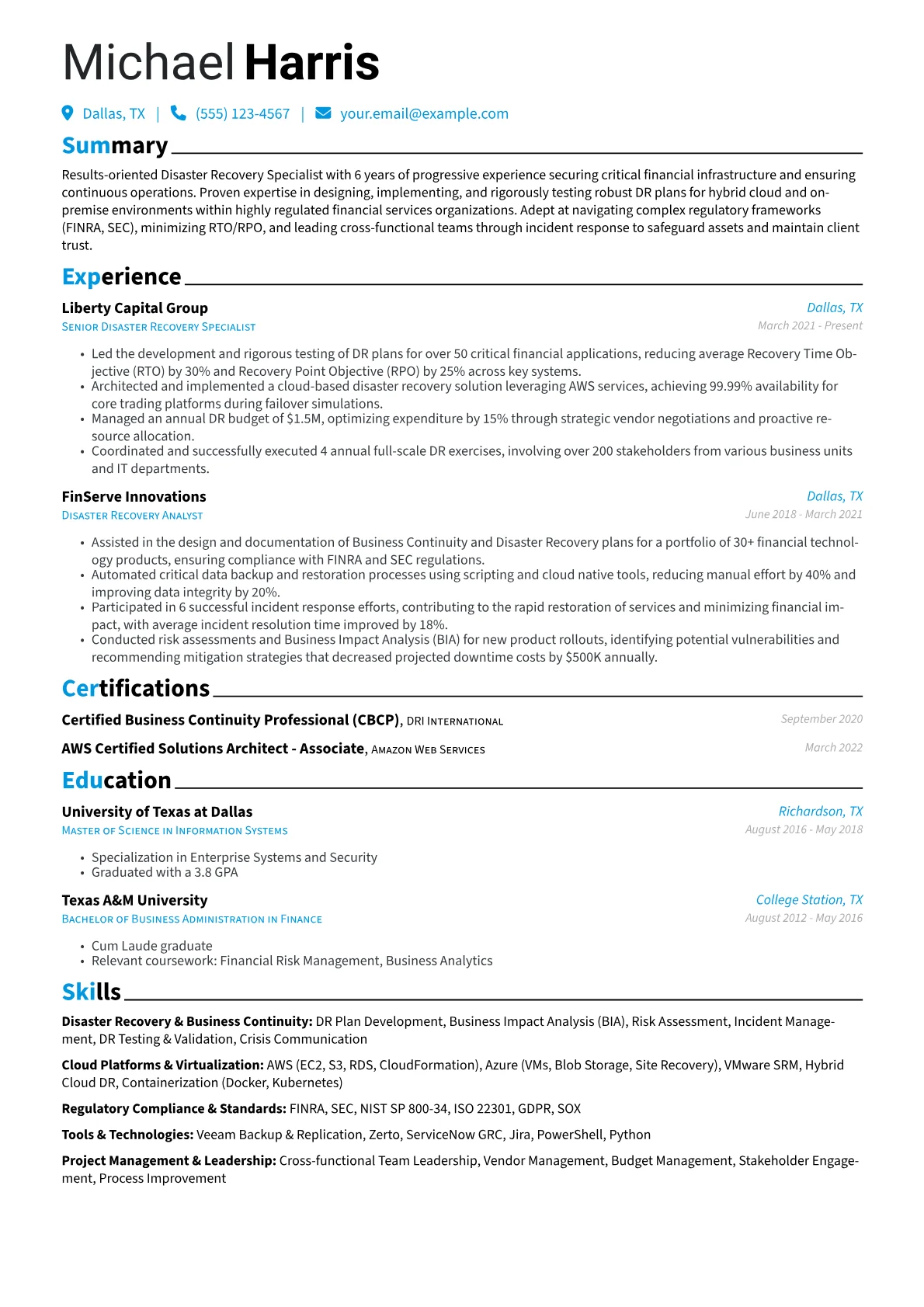 Financial Services Focus version - Page 1