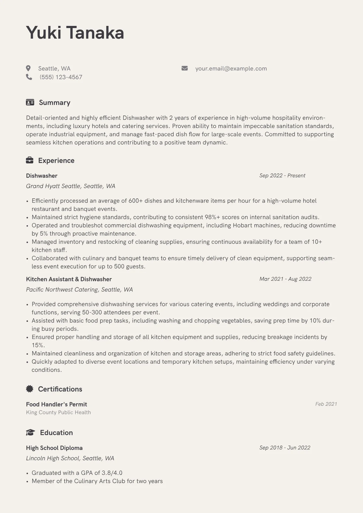 Hospitality Dishwasher version - Page 1