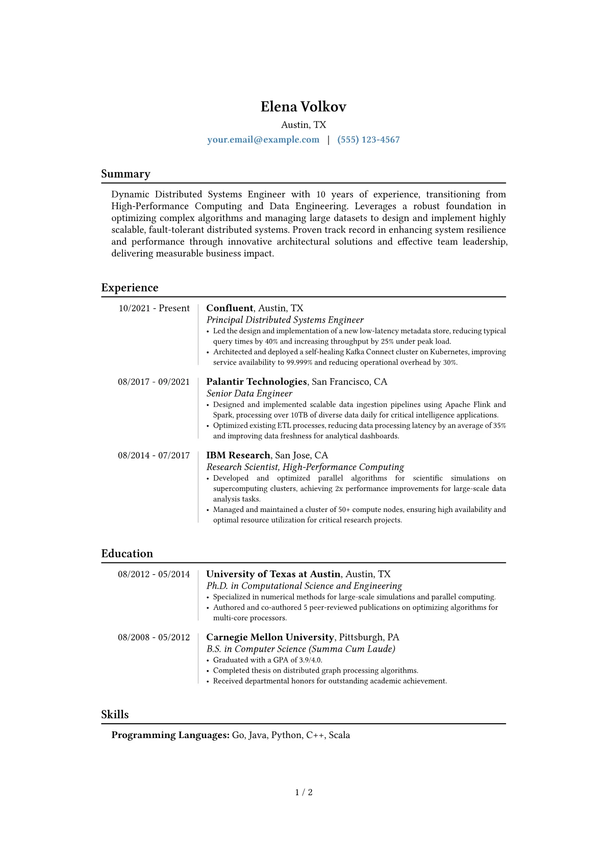 Career changer version - Page 1