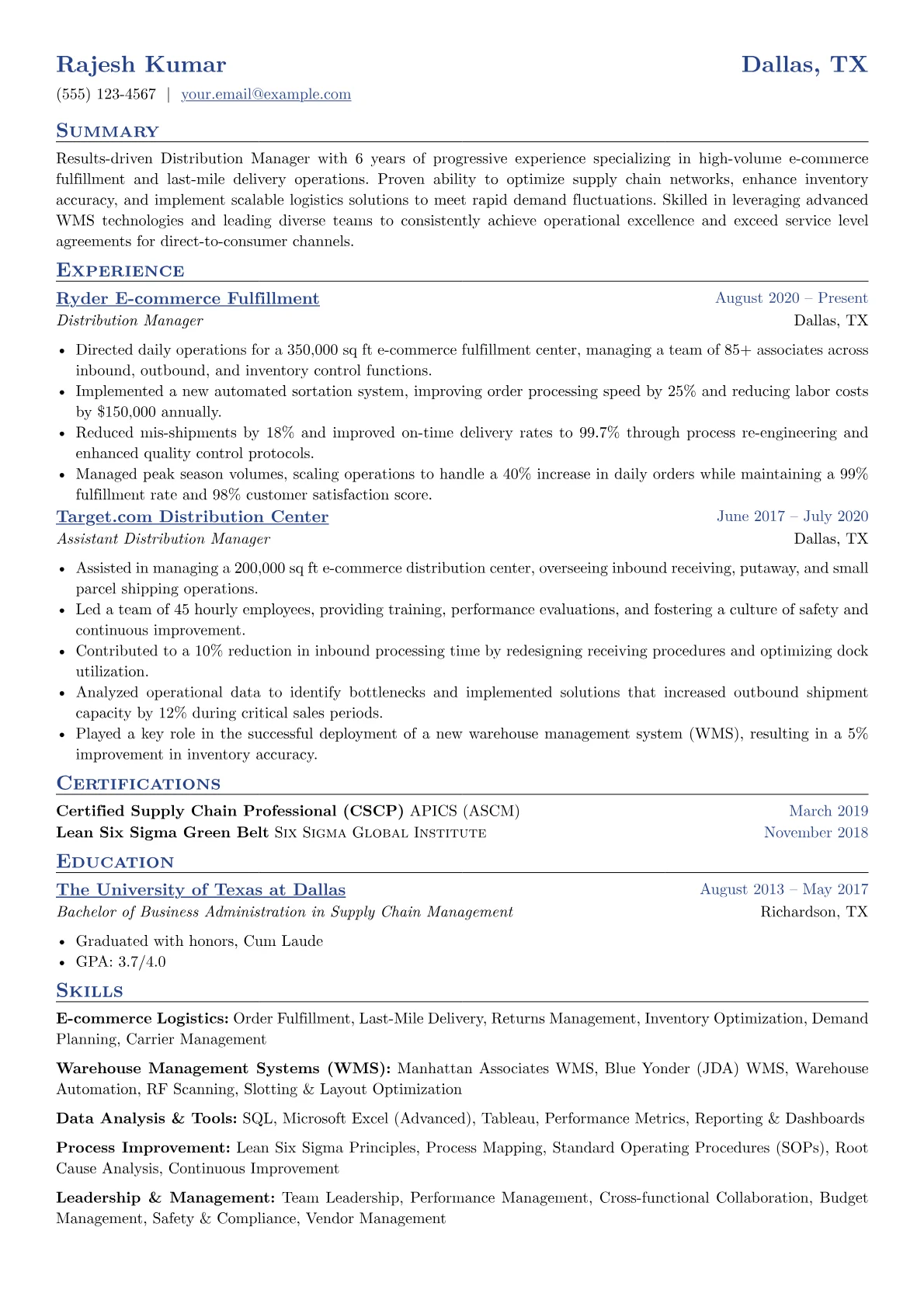 Distribution Manager version - Page 1