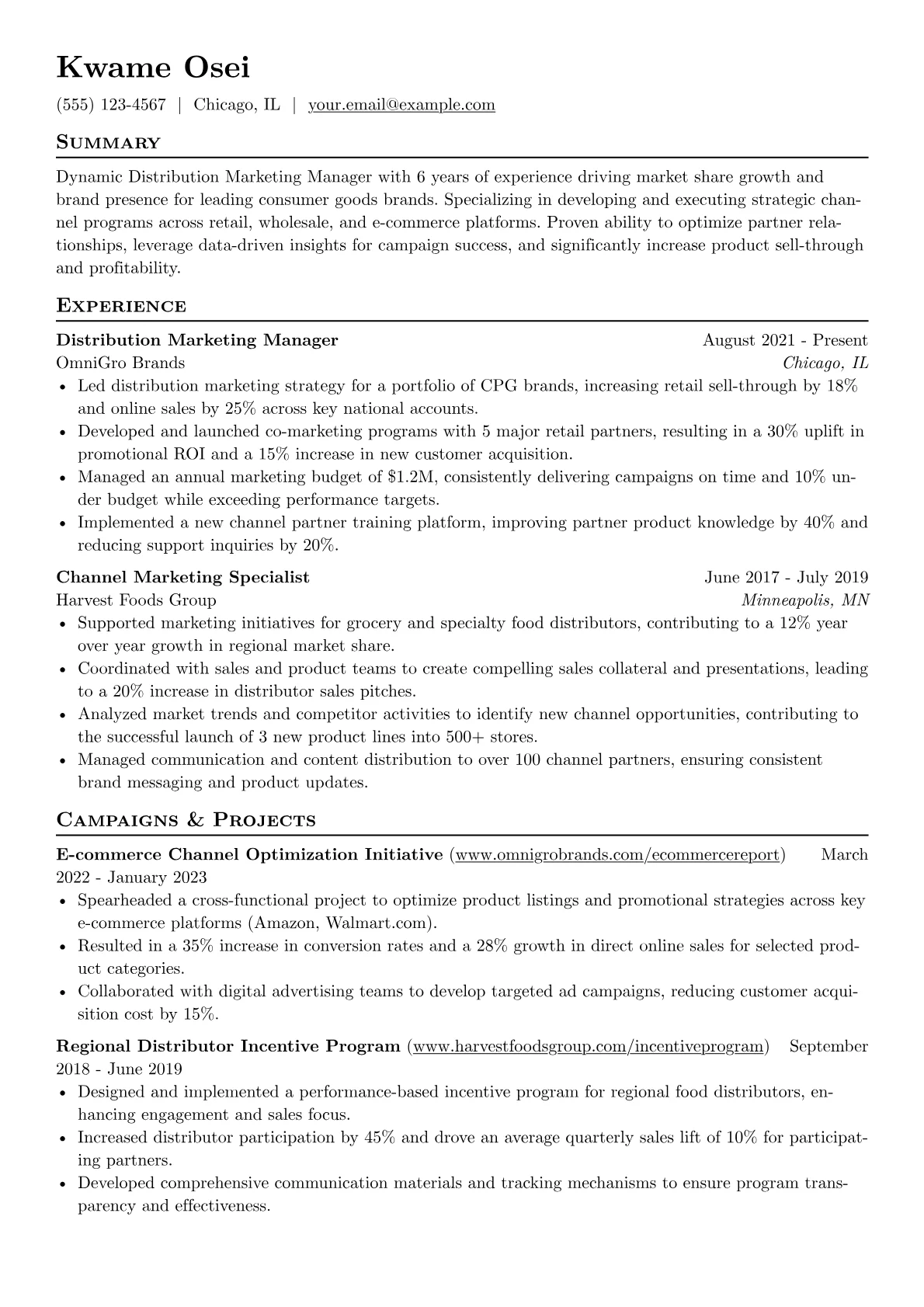 CPG Retail Channel Expert version - Page 1