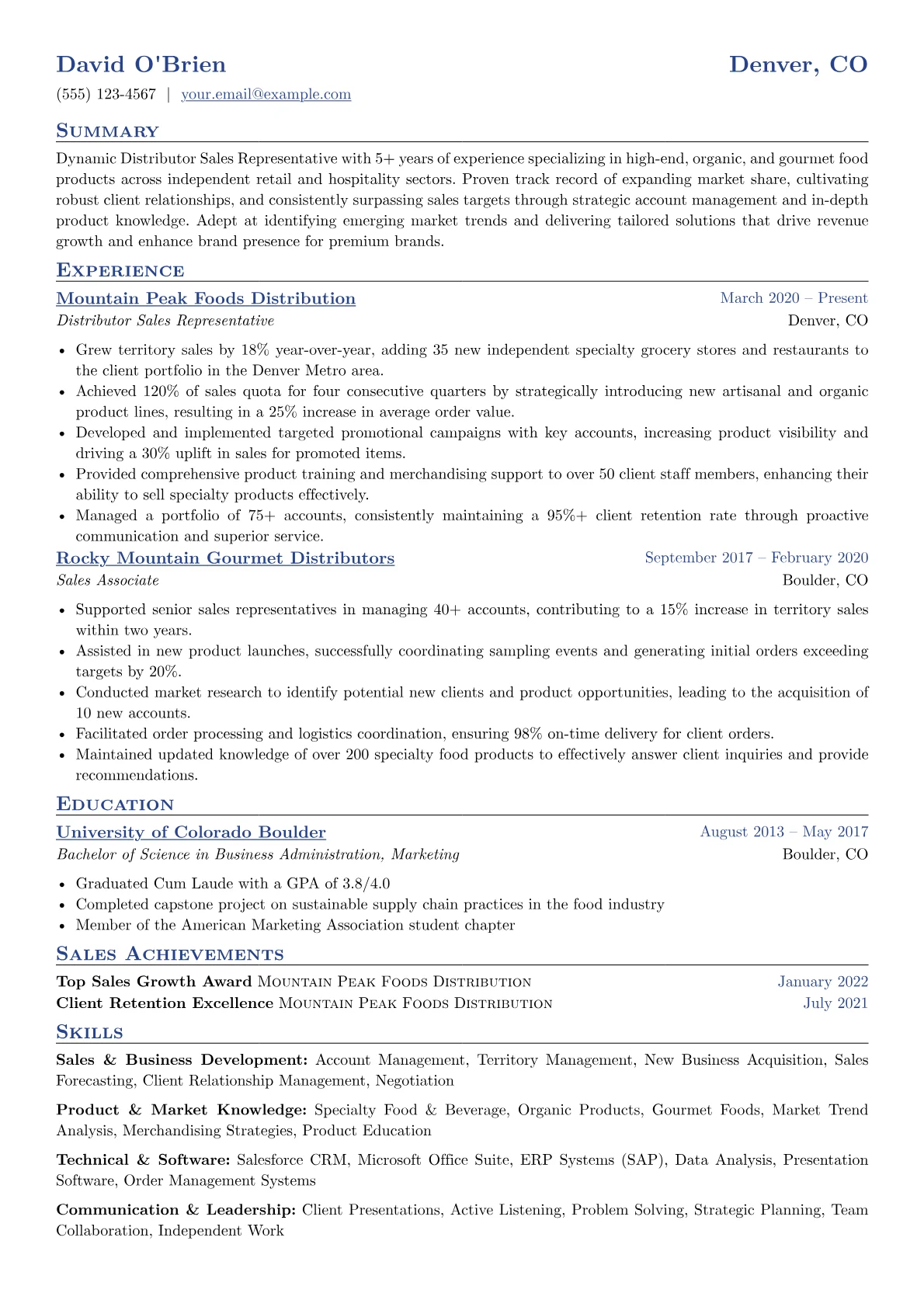 Distributor Sales version - Page 1